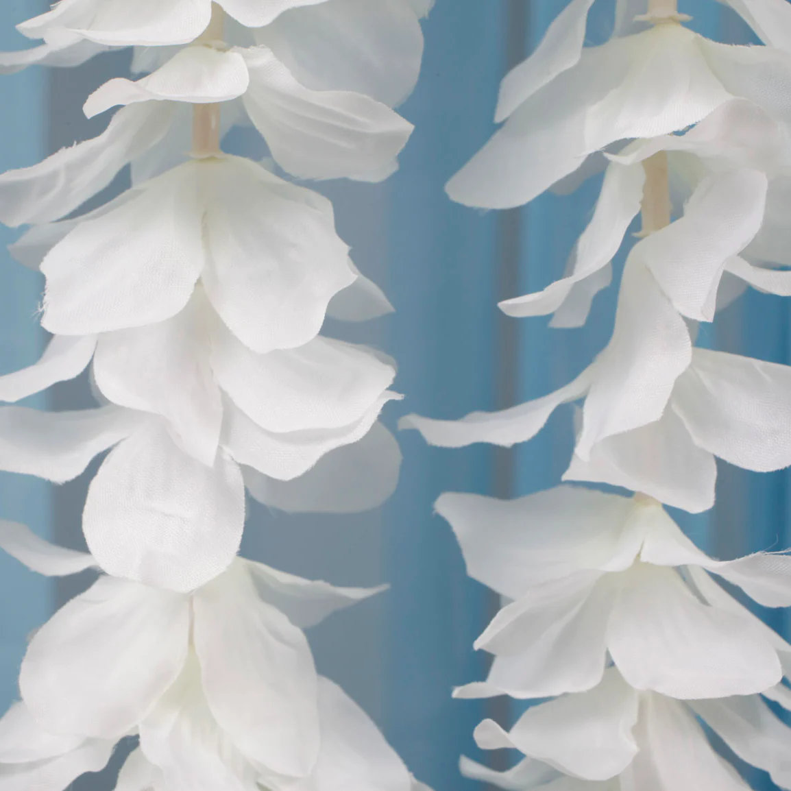 CLEARANCE Large Orchid Hanging Garland - Ivory (2m) - Image 3