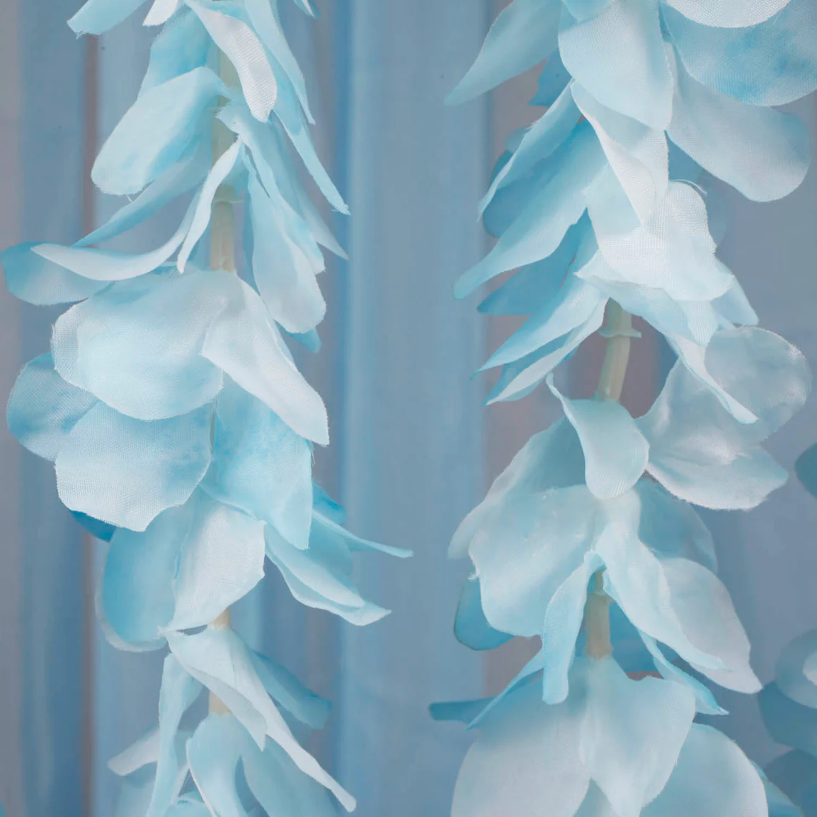 CLEARANCE Large Orchid Hanging Garland - Light Blue (2m) - Image 3