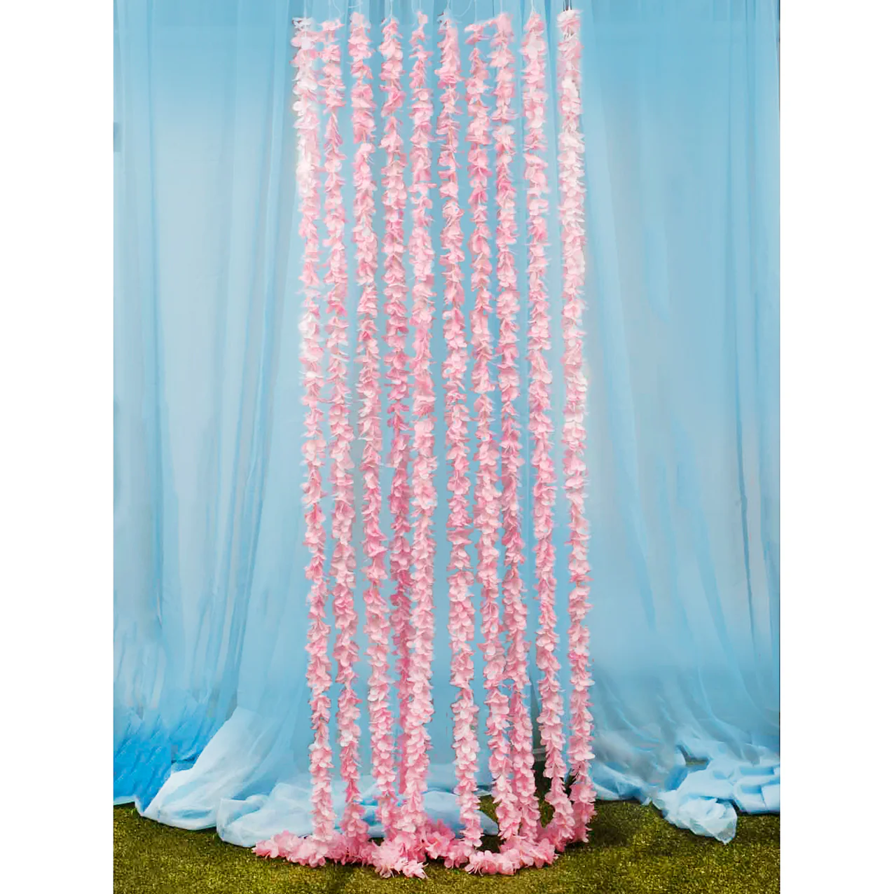 CLEARANCE Large Orchid Hanging Garland - Pink (2m) - Image 2