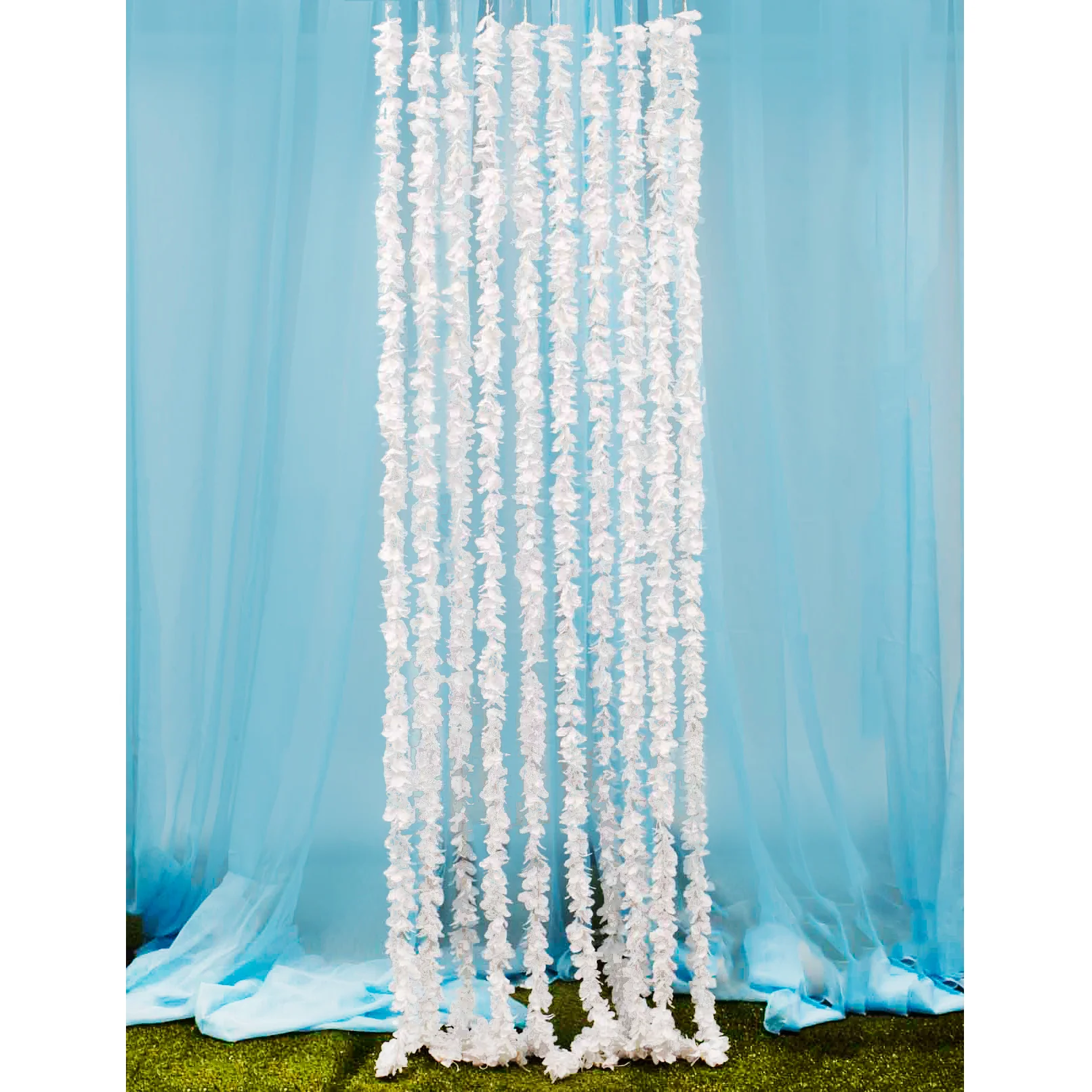 CLEARANCE Large Orchid Hanging Garland - White (2m) - Image 2