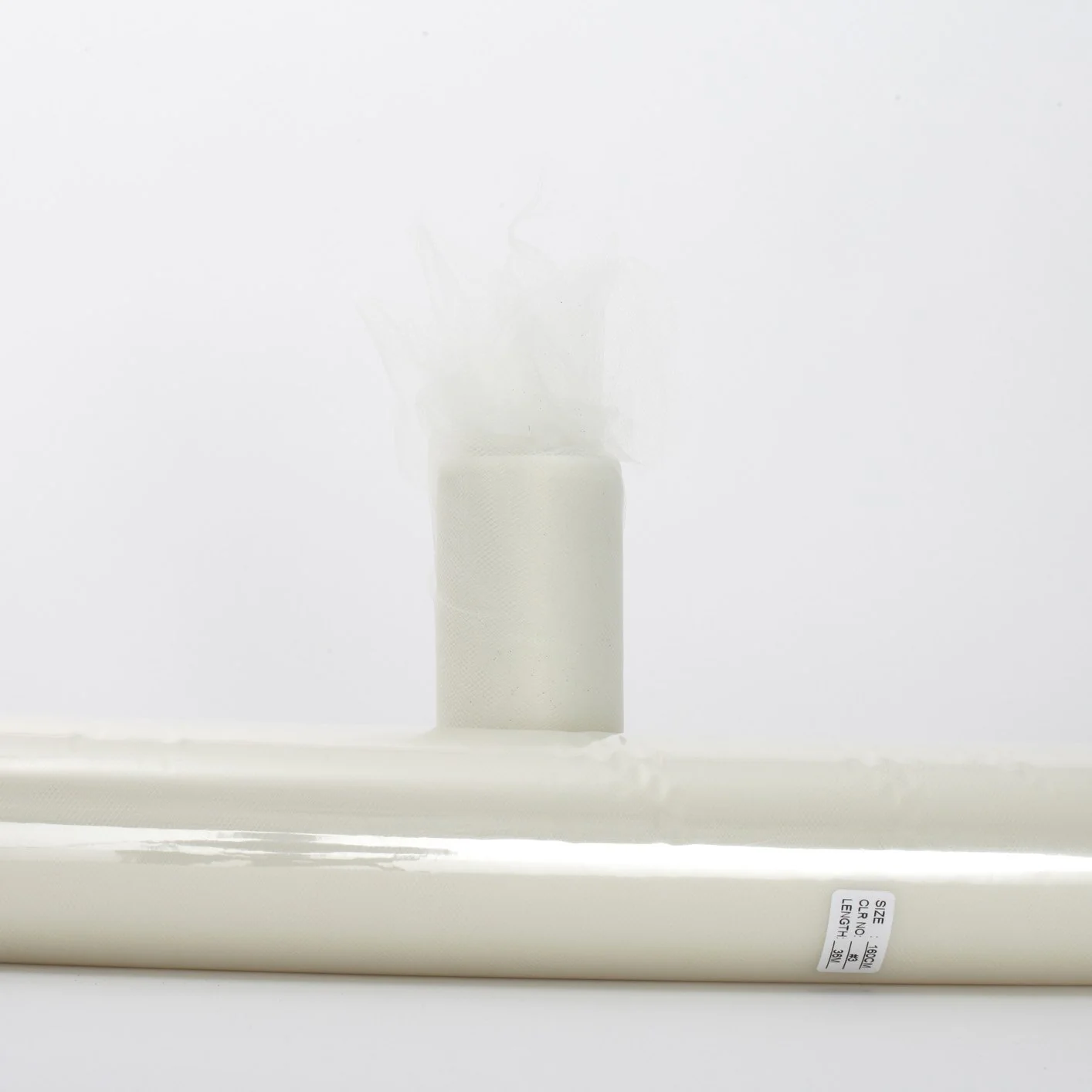 Large Soft Tulle Fabric Roll - Ivory (1.6x36m) - Image 3