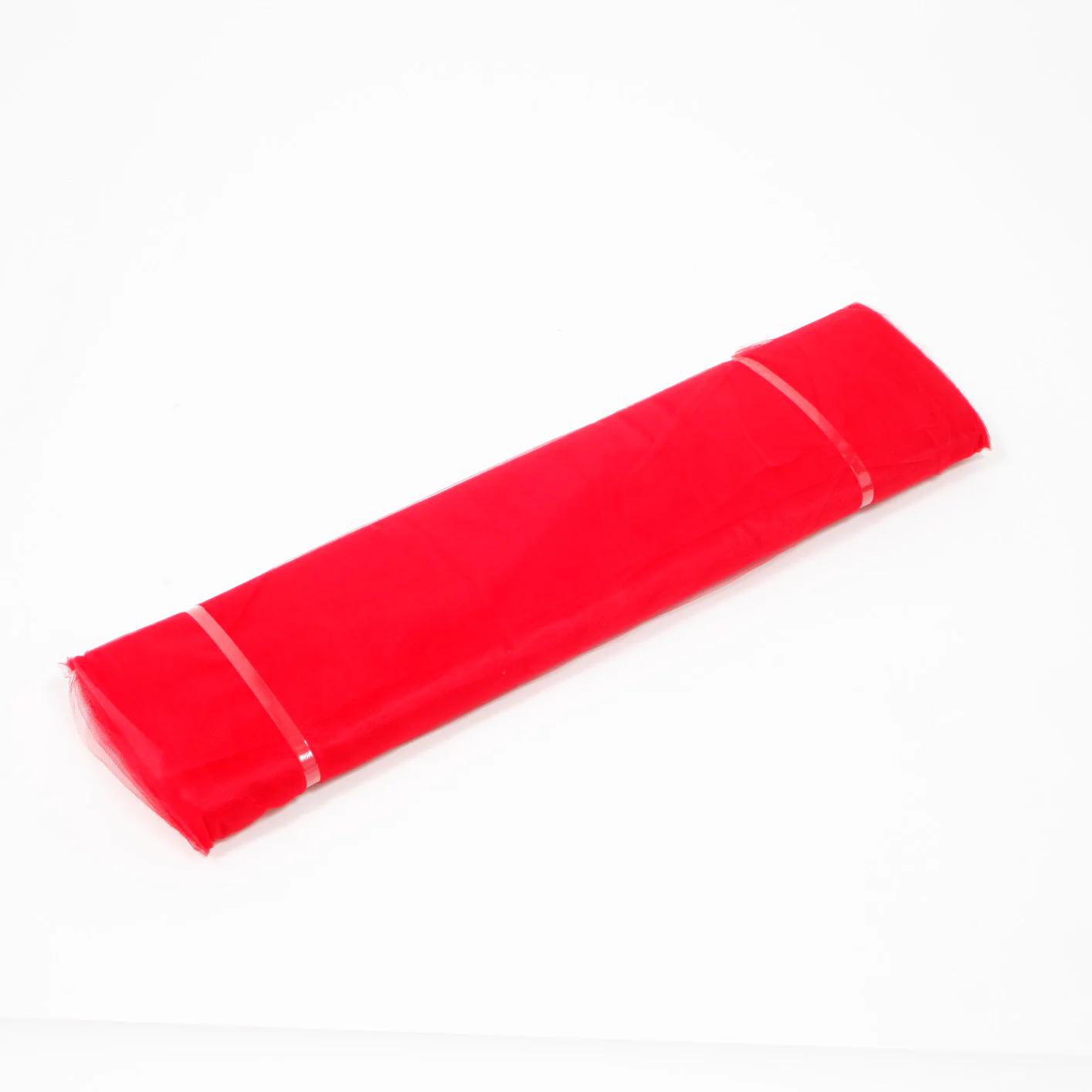 Large Soft Tulle Fabric Roll - Red (1.6x36m) - Image 2