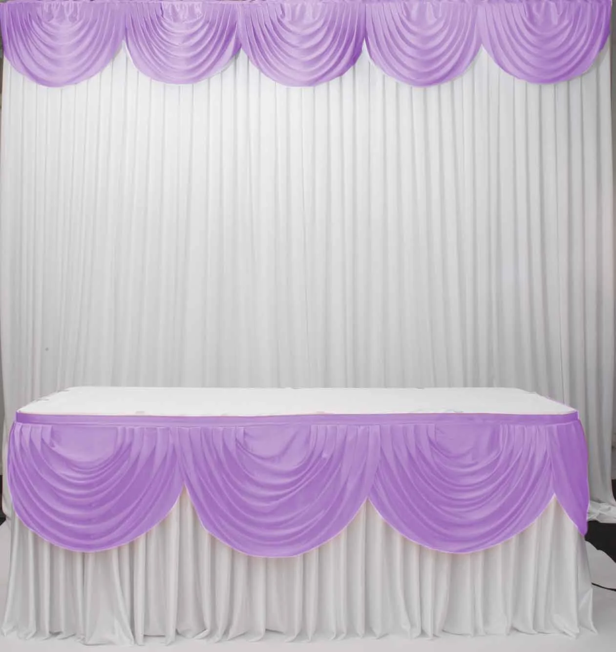 CLEARANCE Ice Silk Satin Swag - Lavender (3m)