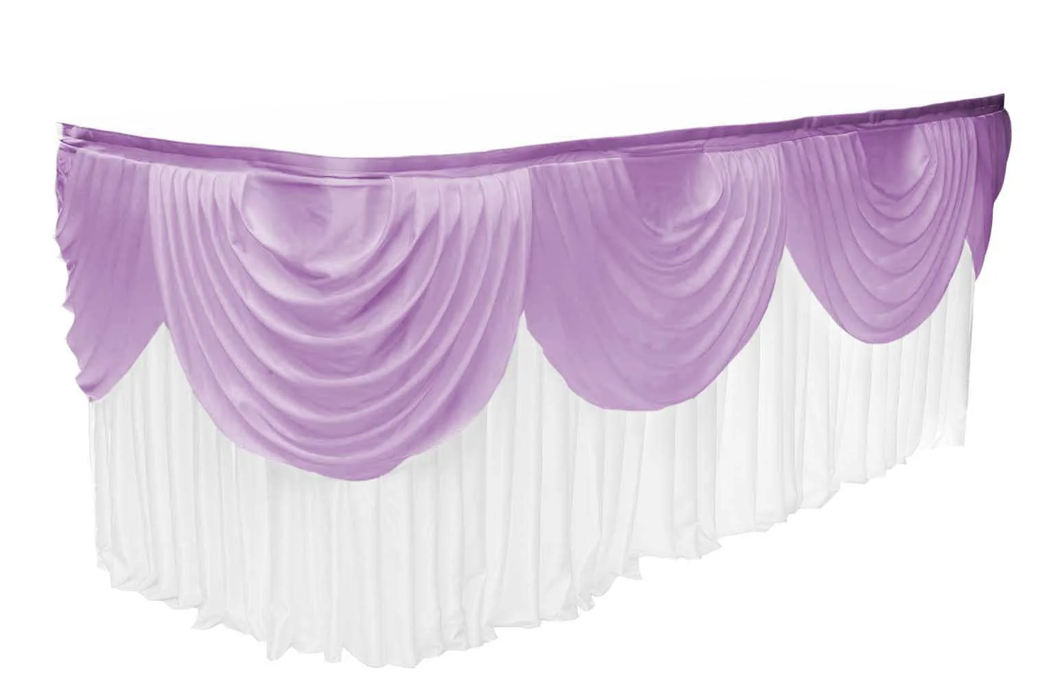 CLEARANCE Ice Silk Satin Swag - Lavender (3m) - Image 2