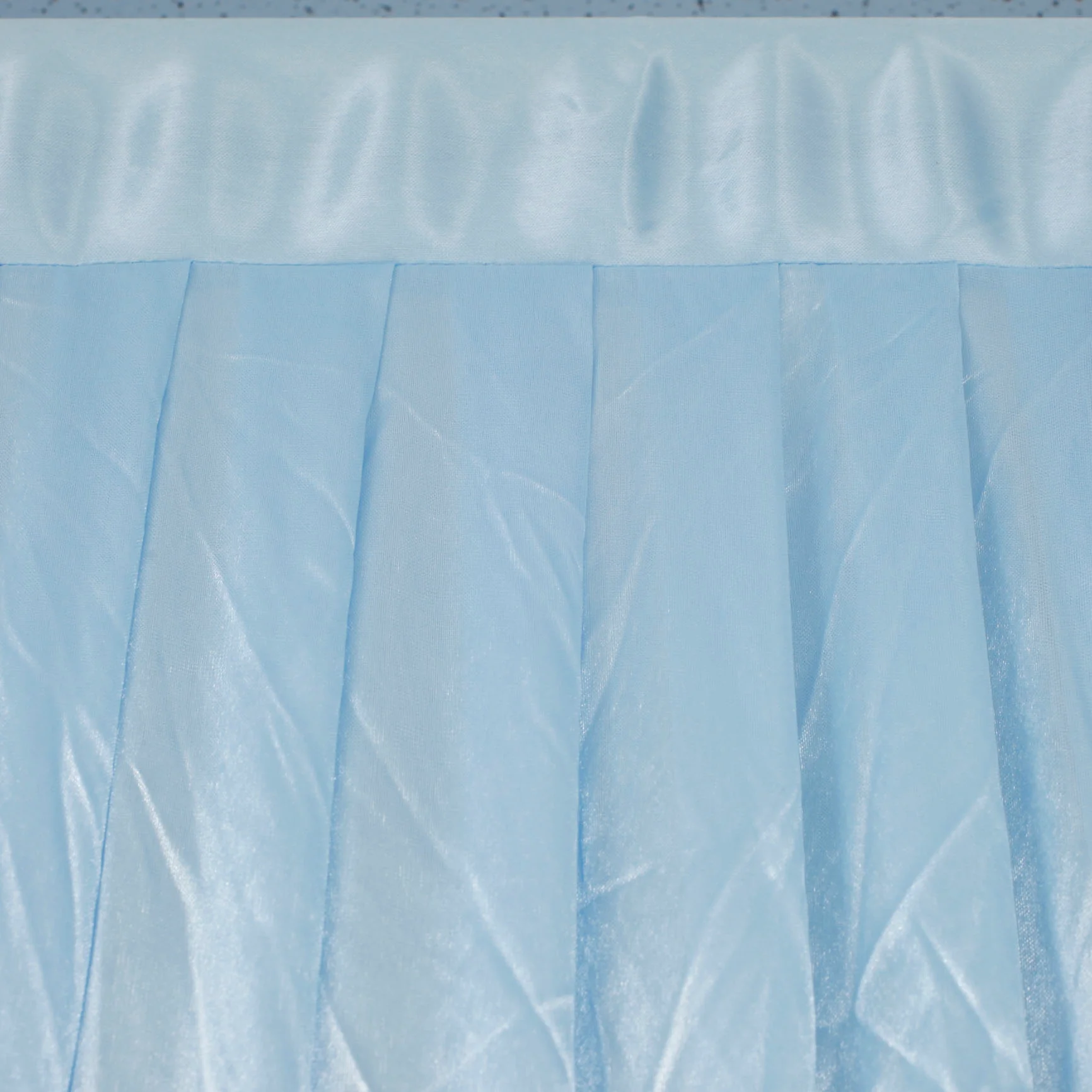 CLEARANCE Ice Silk Satin Backdrops - No Swag - Light Blue (3x3m) - Image 3