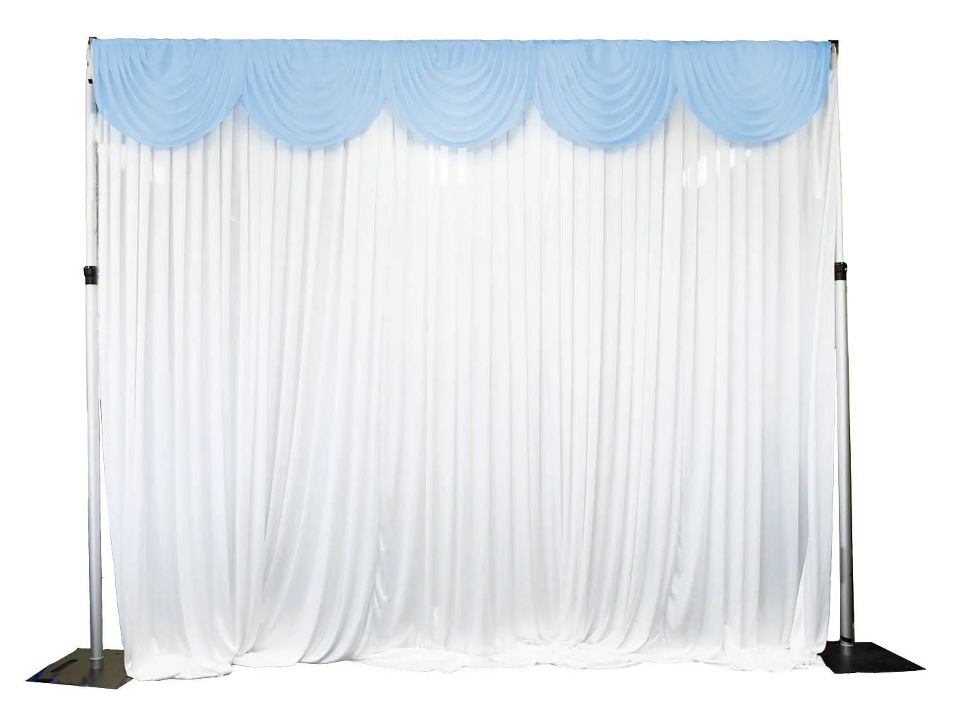 Ice Silk Satin Swag  - Light Blue (3m) - Image 3