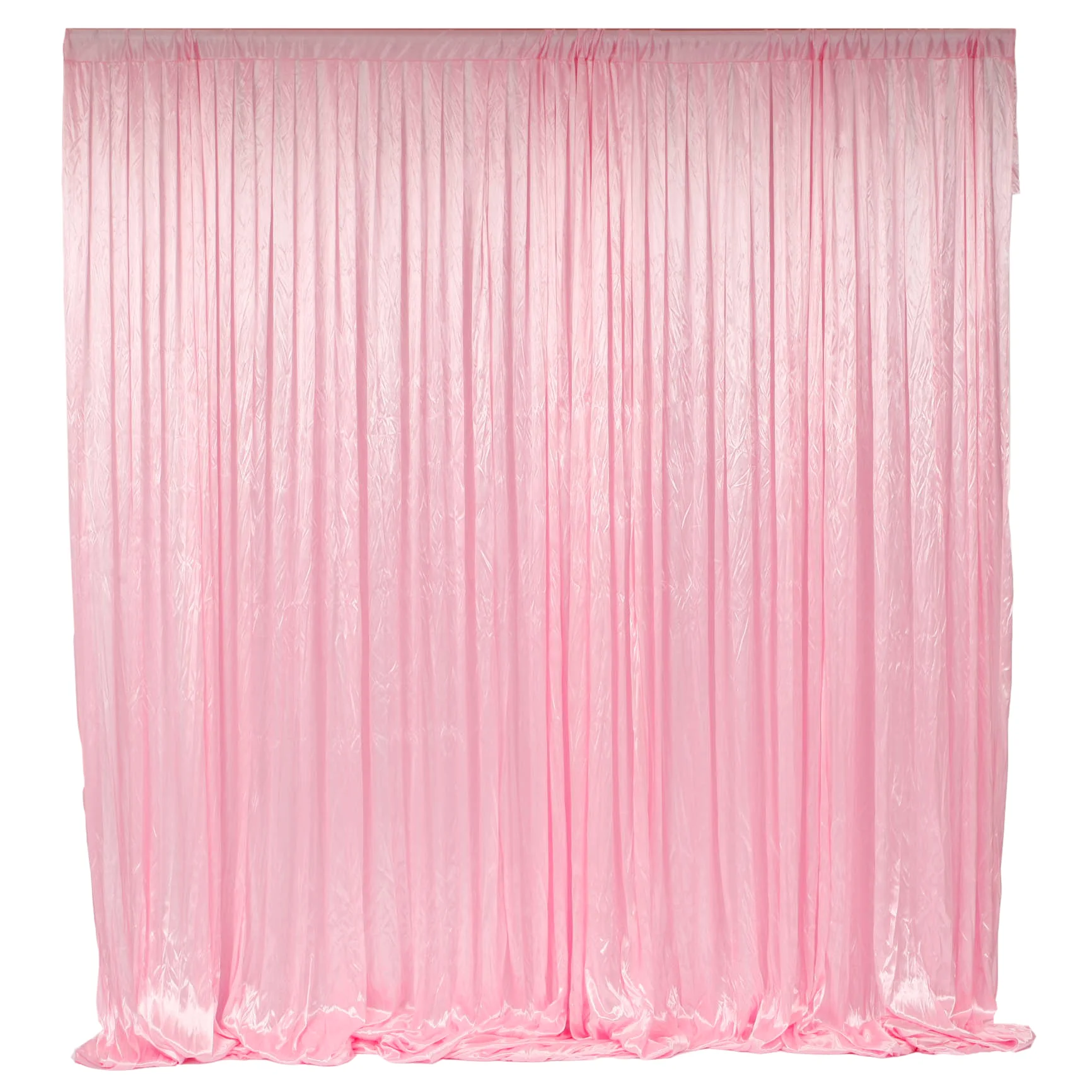 CLEARANCE Ice Silk Satin Backdrops - No Swag - Light Pink (3x3m)