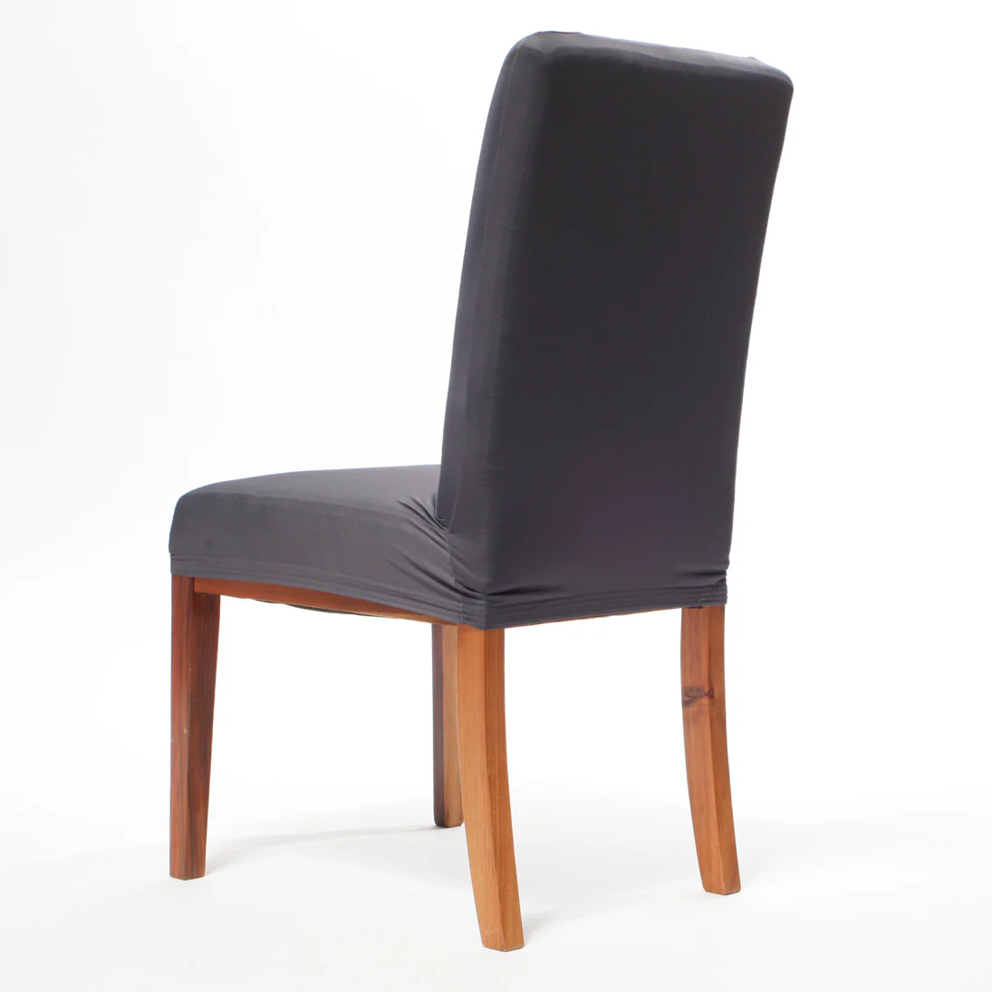 Lycra Dining Chair Covers (Toppers) - Dark Grey - Image 2