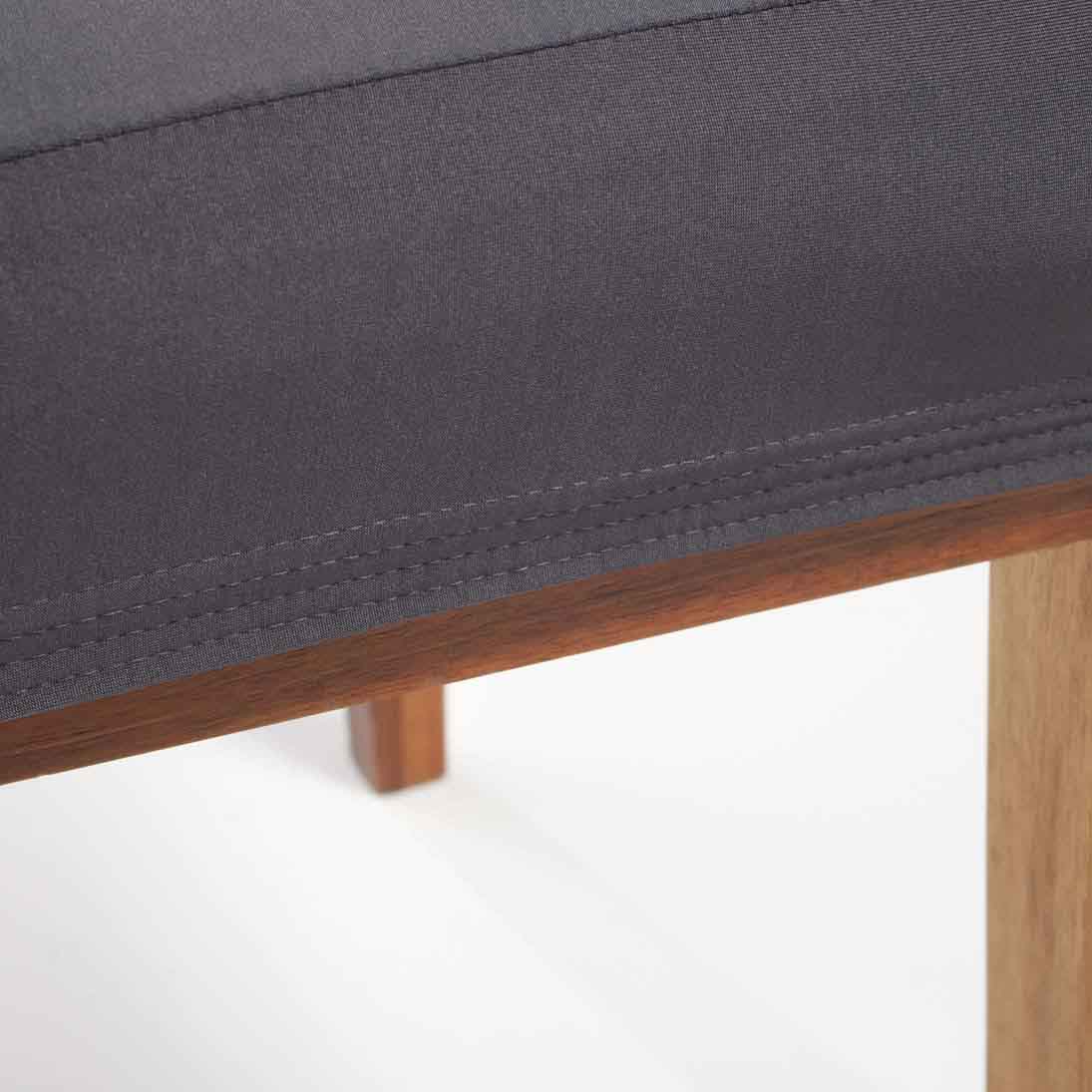 Lycra Dining Chair Covers (Toppers) - Dark Grey - Image 3