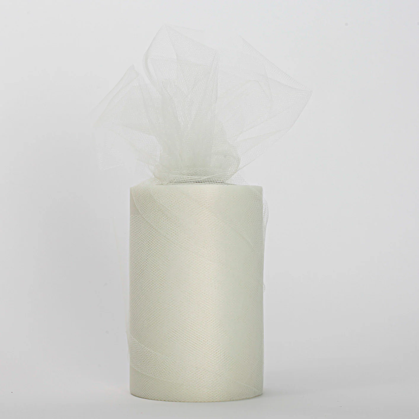 CLEARANCE Medium Soft Tulle Fabric Roll - Ivory (15cmx91m)