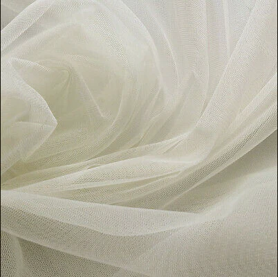 CLEARANCE Medium Soft Tulle Fabric Roll - Ivory (15cmx91m) - Image 2