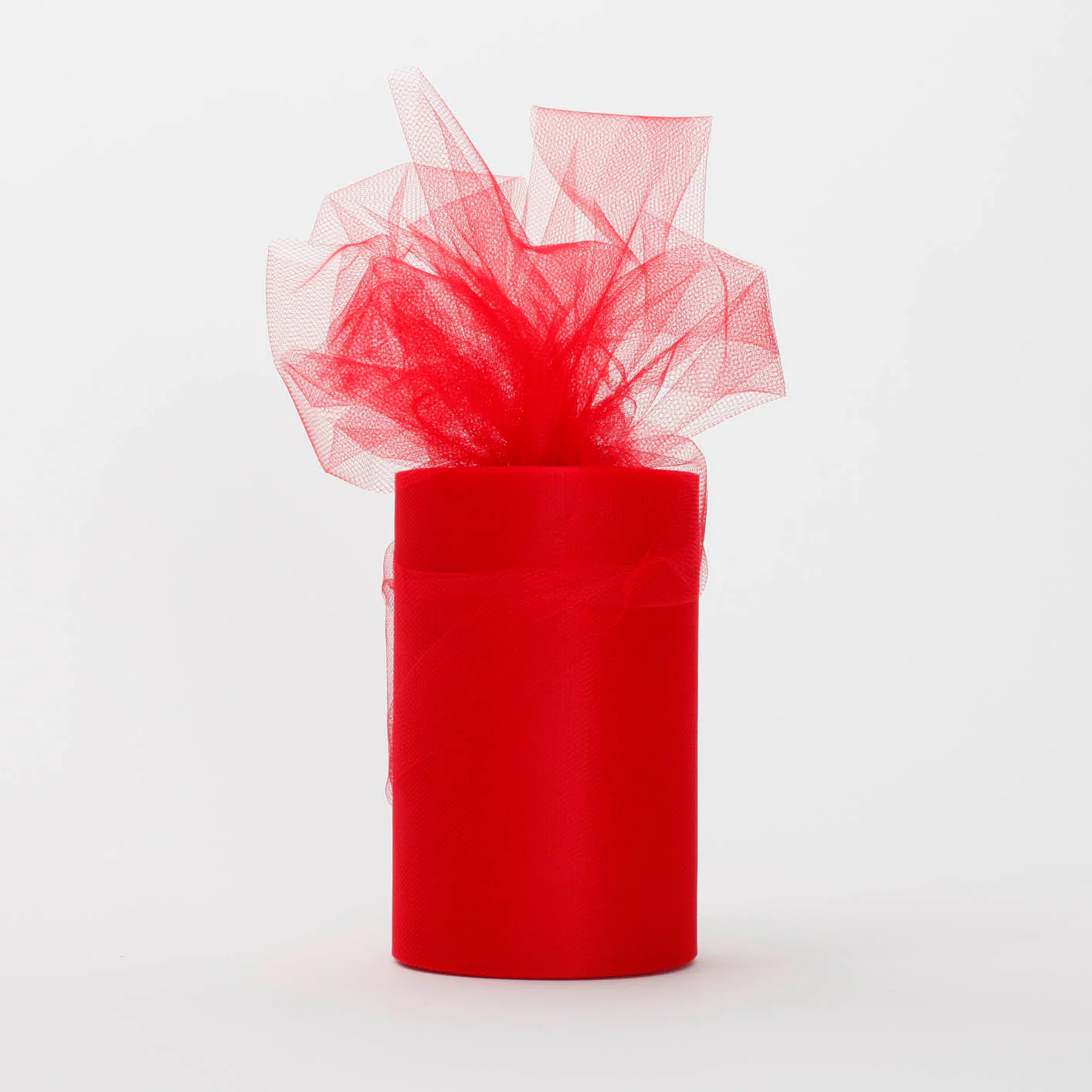 Medium Soft Tulle Fabric Roll - Red (15cmx91m)