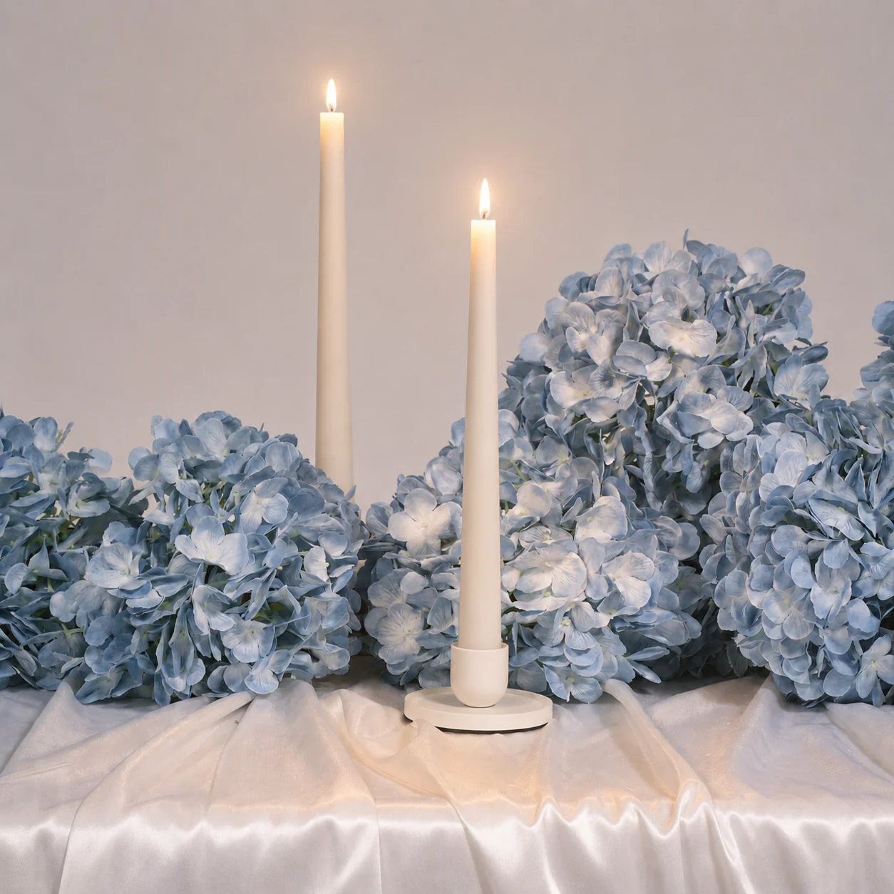 Metal Taper Candle Holder - Large - White - Image 2