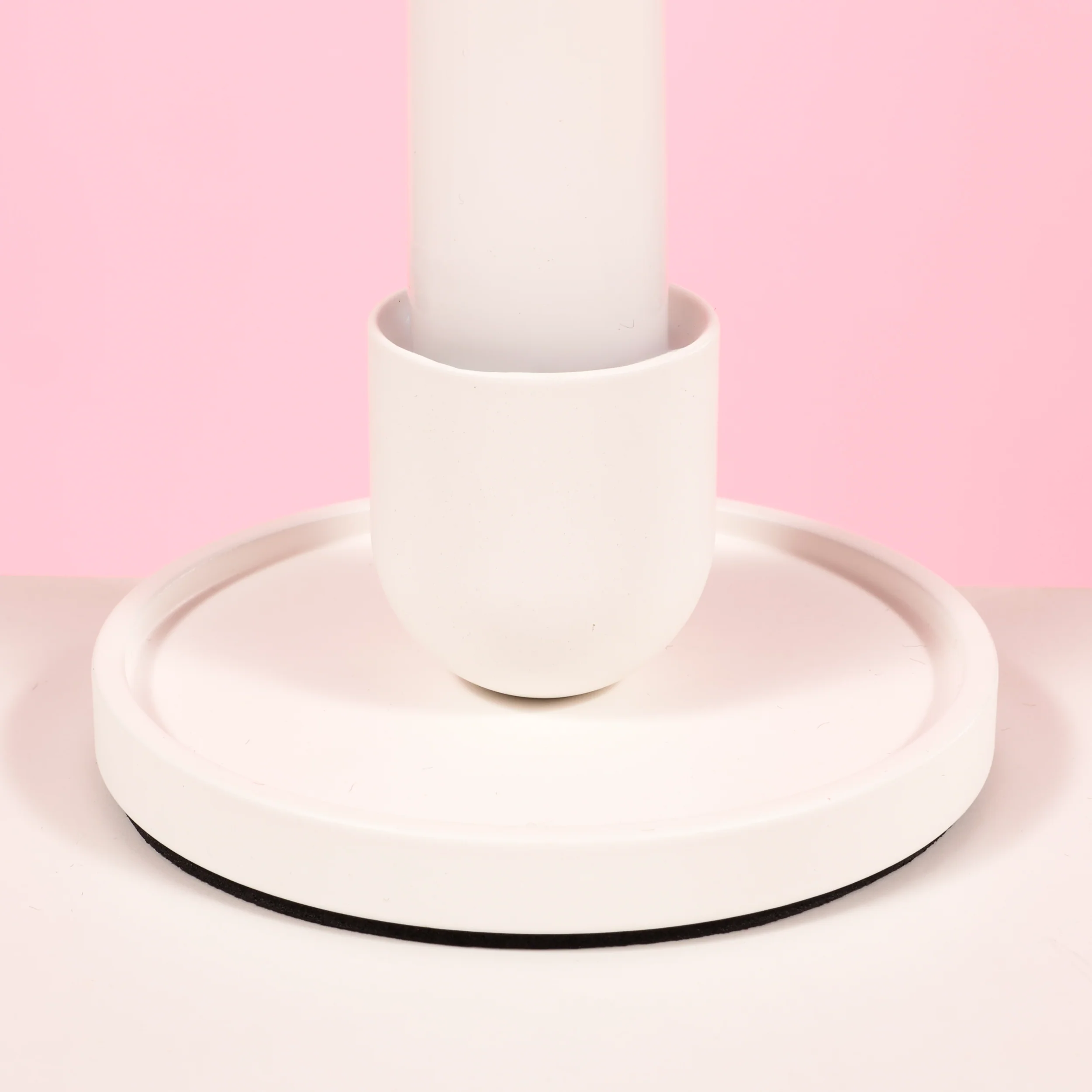 Metal Taper Candle Holder - Large - White - Image 3
