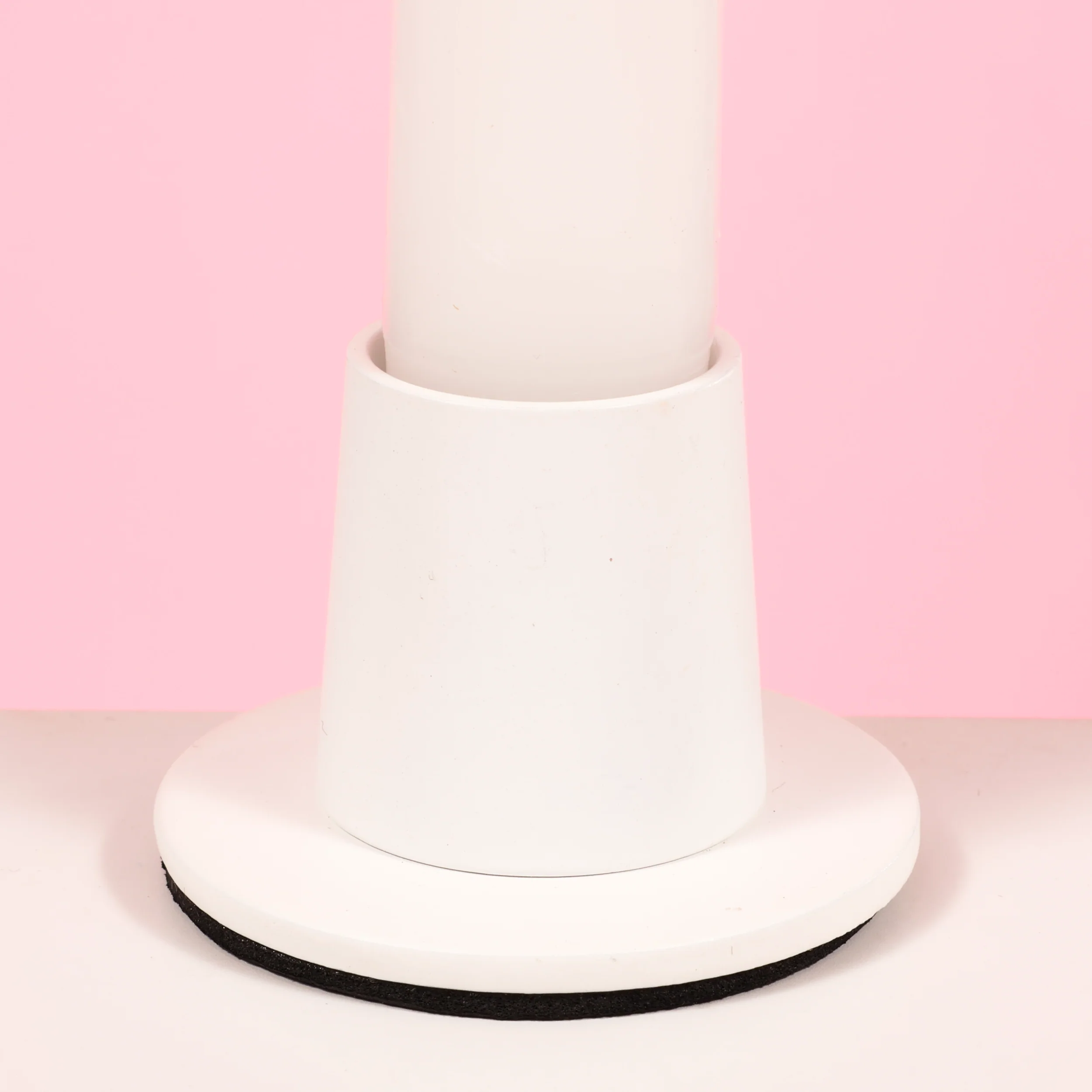 Metal Taper Candle Holder - Small - White - Image 5