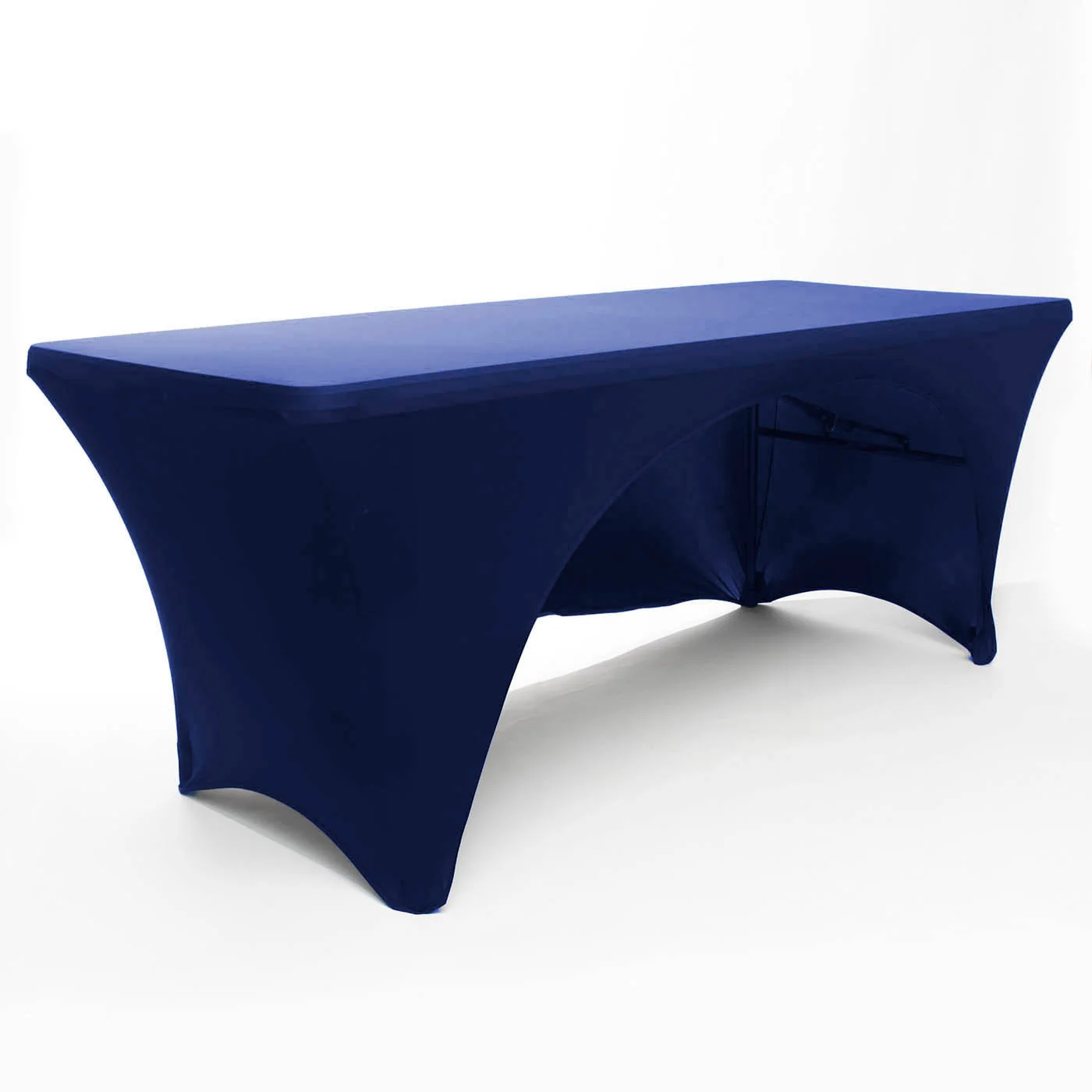 3 Sided Lycra Fitted Tablecloth - Navy (6ft)
