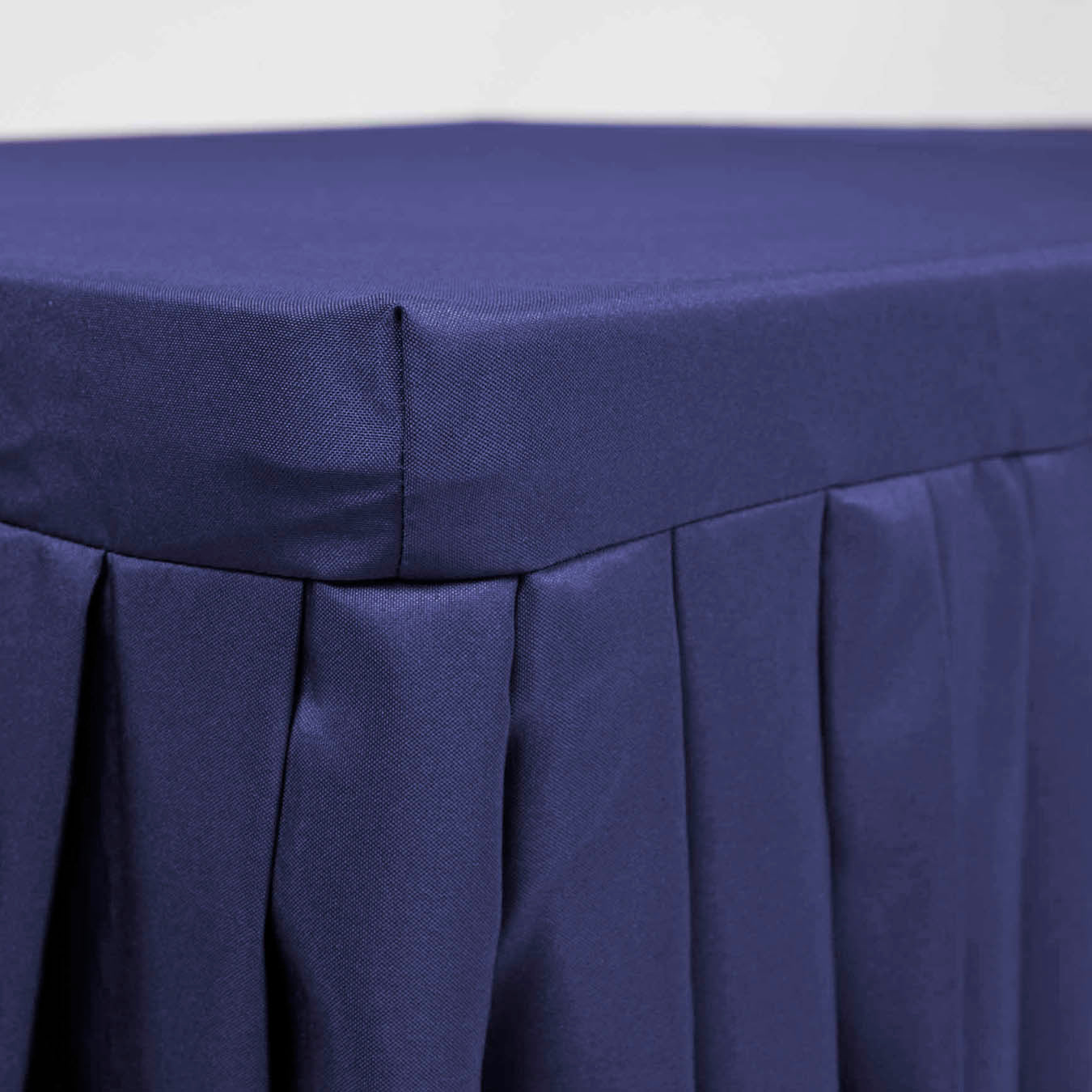 CLEARANCE Fitted Tablecloth with Pleated Table Skirting - Navy (6ft) - Image 3