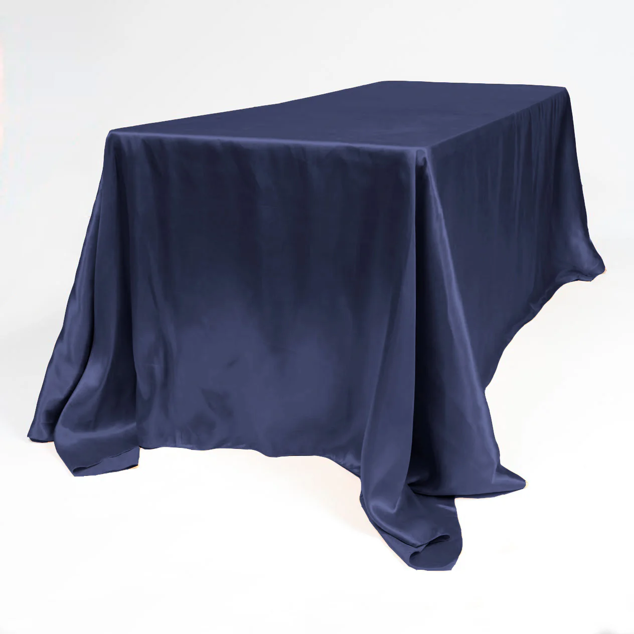 Satin Rectangle Tablecloth - Navy (220x330cm) - Image 3