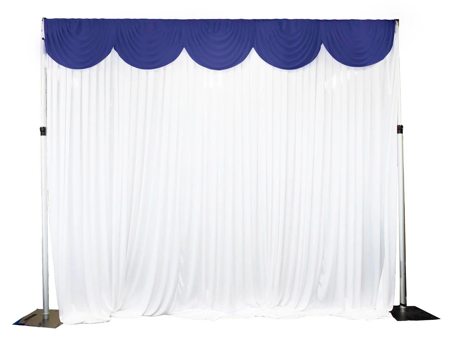 CLEARANCE Ice Silk Satin Swag - Navy Blue (3m) - Image 3