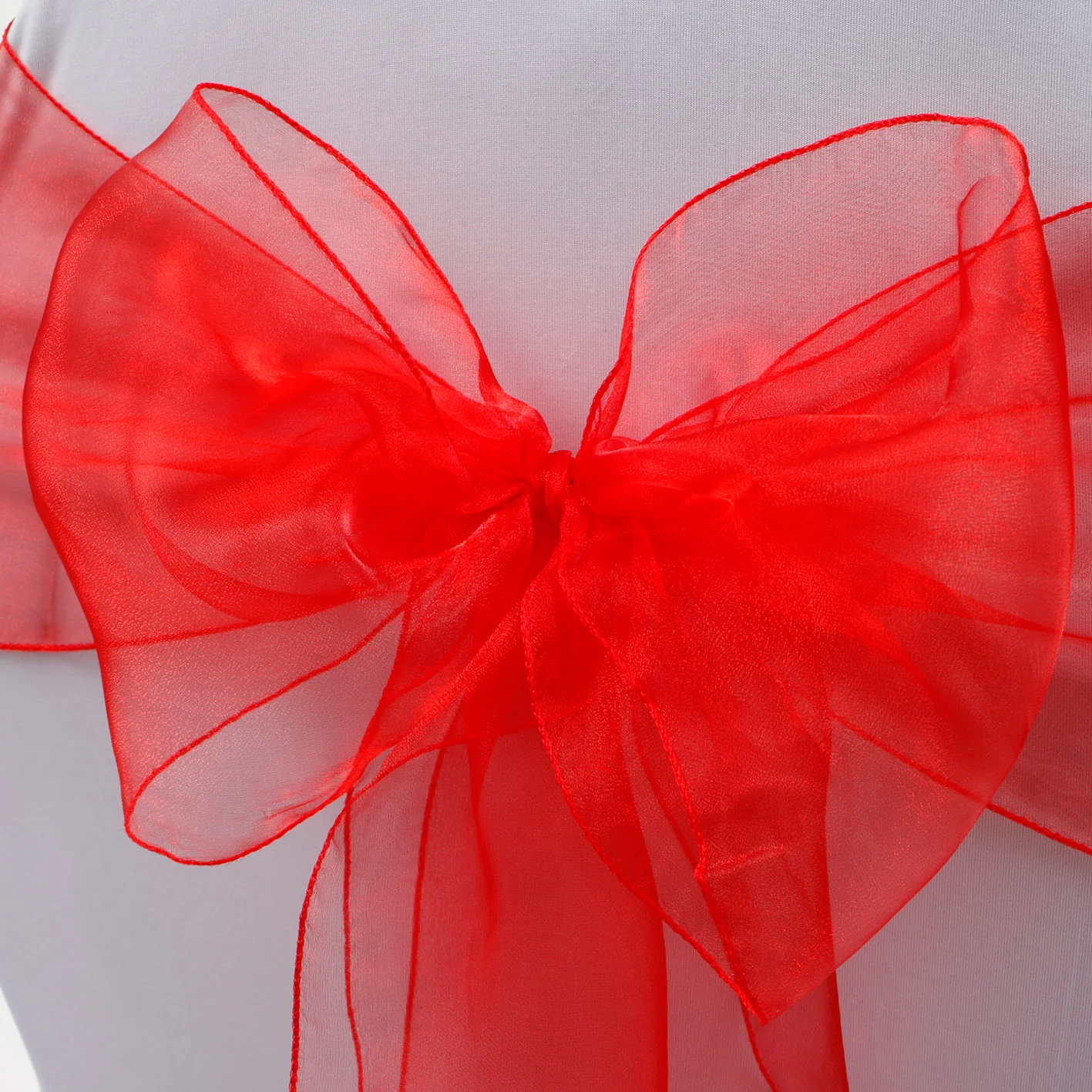 Organza Chair Sashes - Red - Image 3