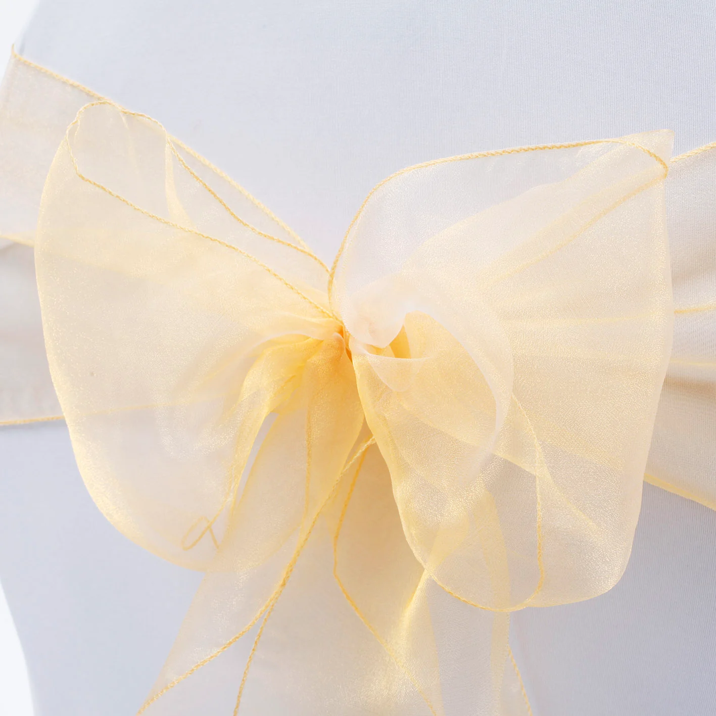 Organza Chair Sashes - Gold - Image 3