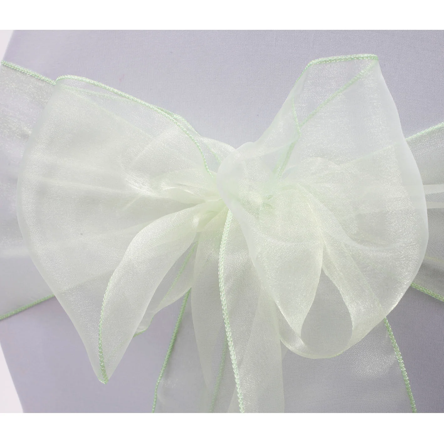 CLEARANCE Organza Chair Sashes - Mint - Image 3