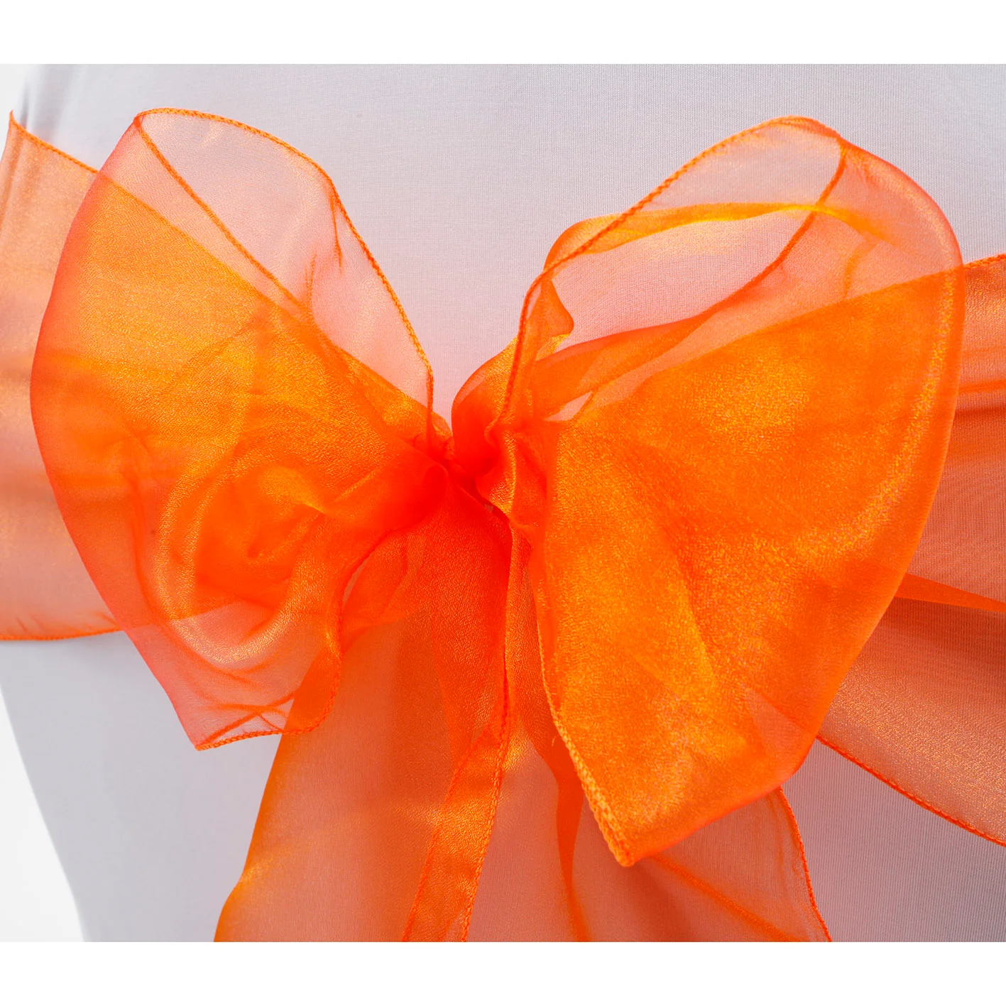 Organza Chair Sashes - Orange - Image 3
