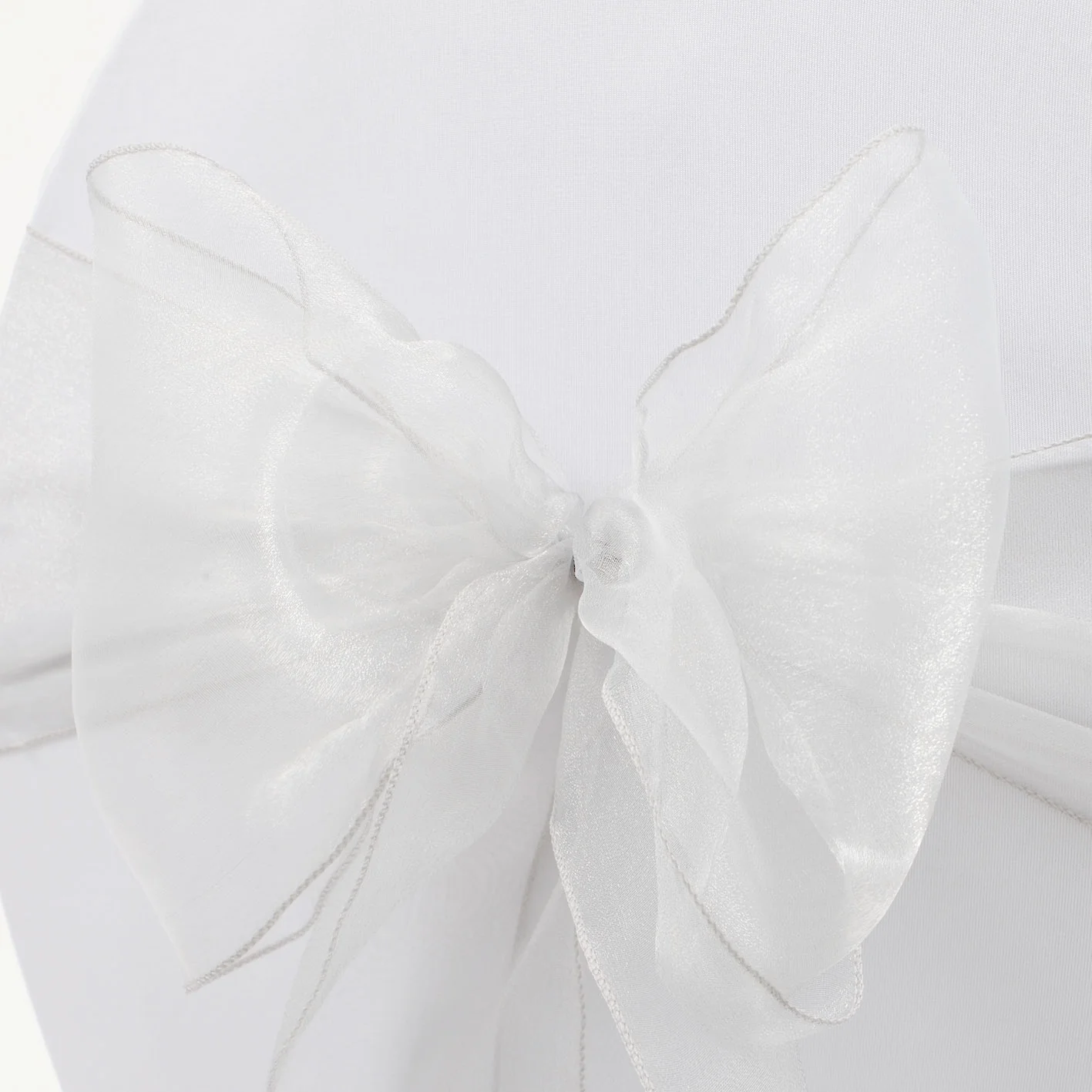 Organza Chair Sashes - White - Image 3