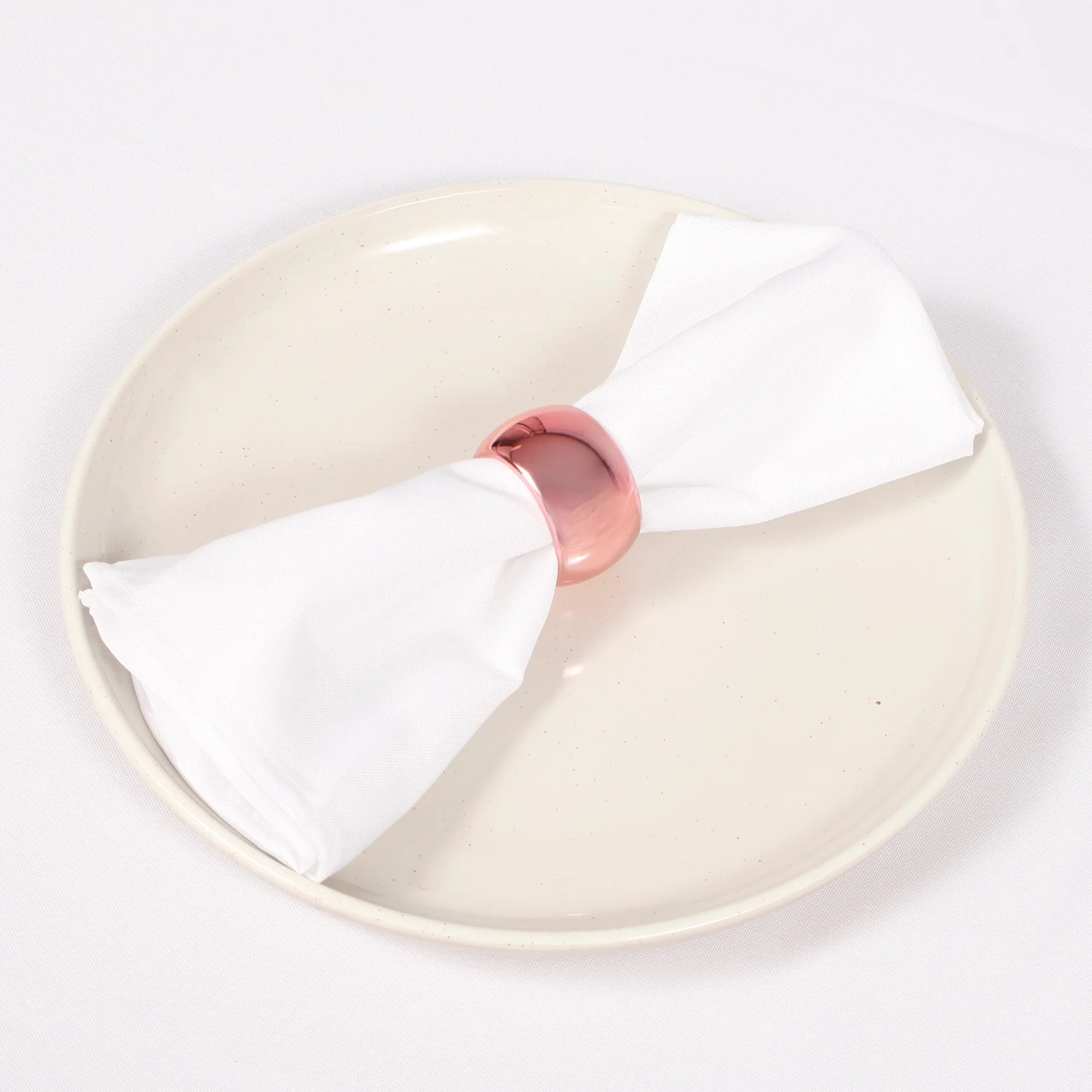 CLEARANCE Classic Luxe Style Napkin Ring - Rose Gold - Image 2