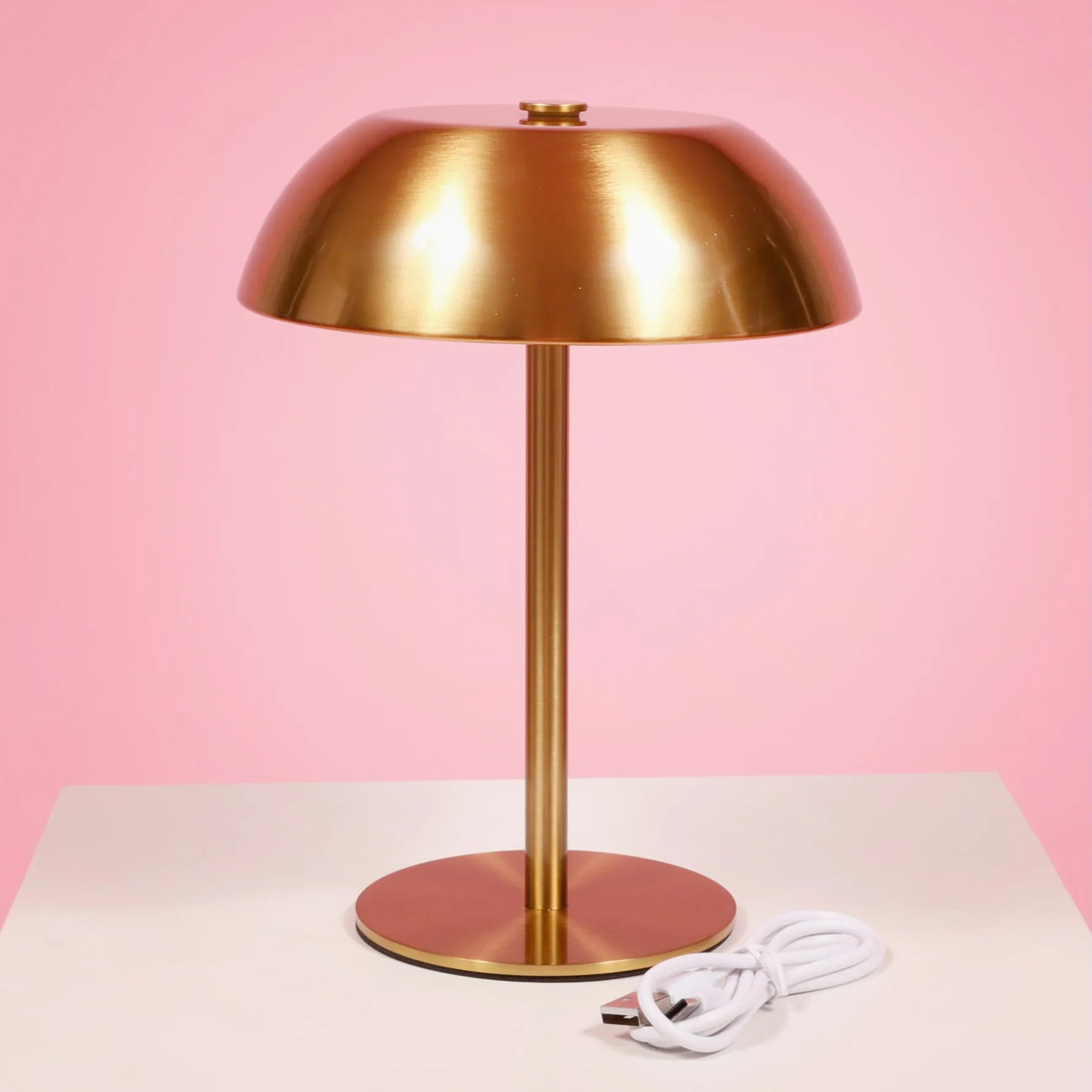 Portable Rechargeable Table Lamp - Gold Dome - Image 7