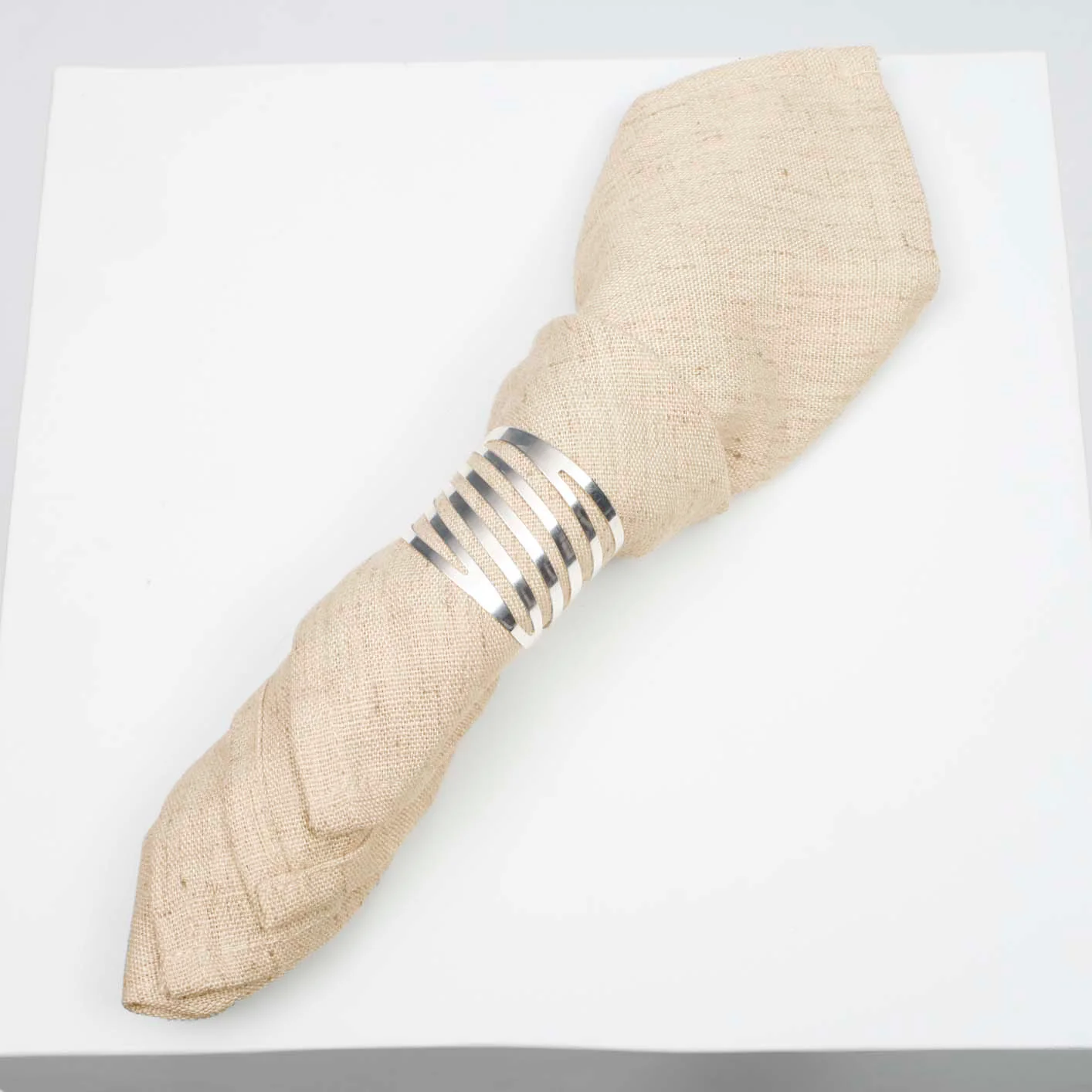 Premium Linen Blend Napkins - Beige / Natural Linen Colour (50x50cm) - Image 2