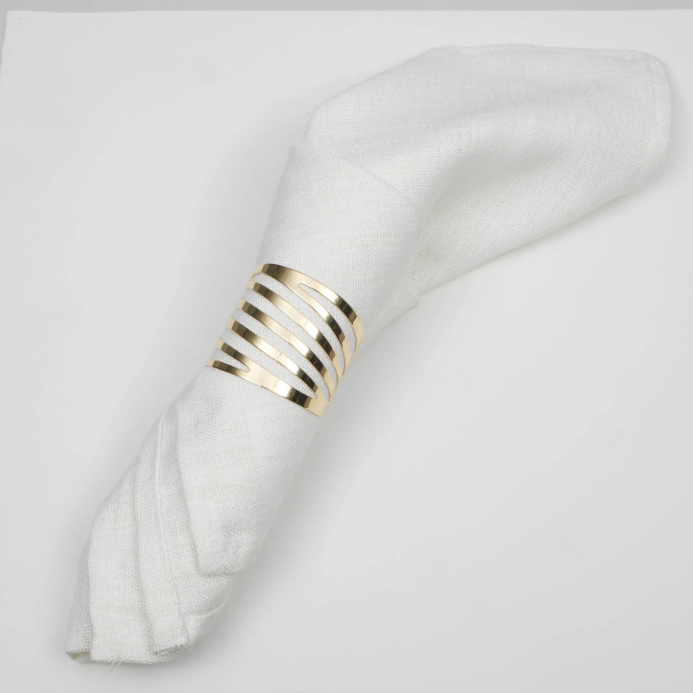 Premium Linen Blend Napkins - Off White (50x50cm) - Image 2