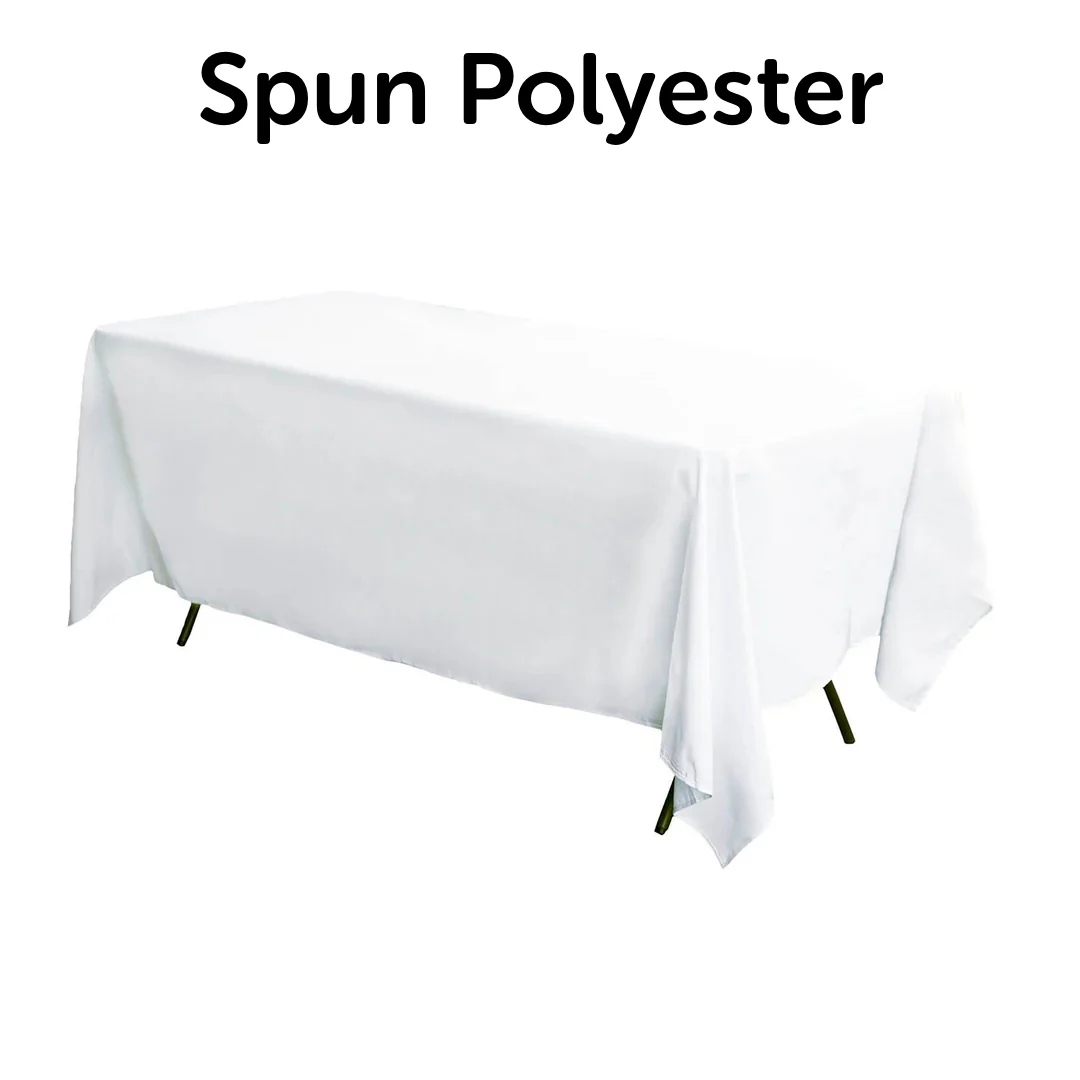 Premium Rectangle Tablecloth - White (153x259cm)