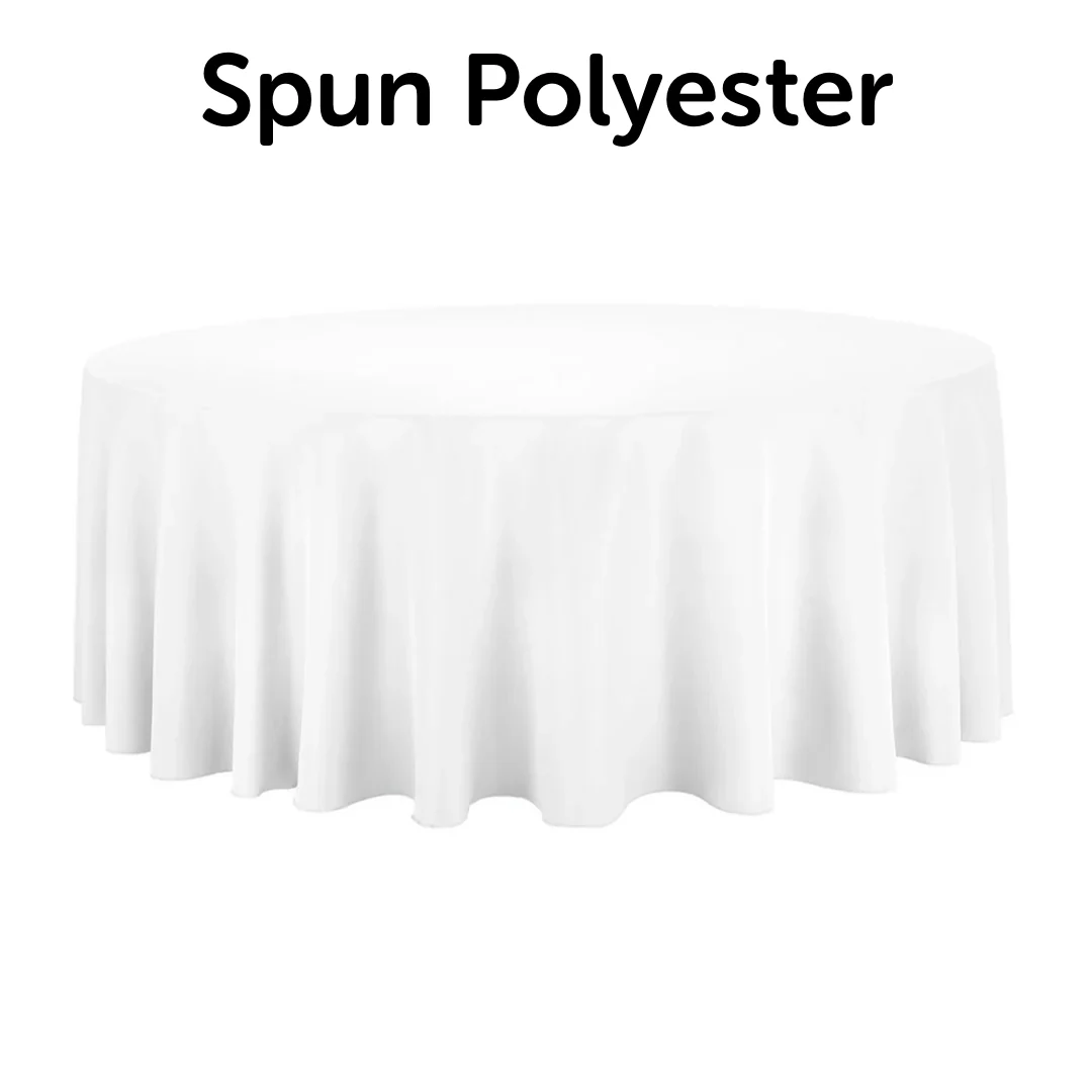 Premium Round Tablecloth - White (320cm)
