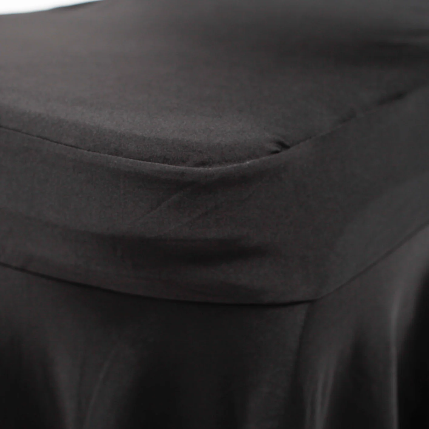 Princess Lycra Chair Covers With Pleats - Black (190gsm) - Image 4