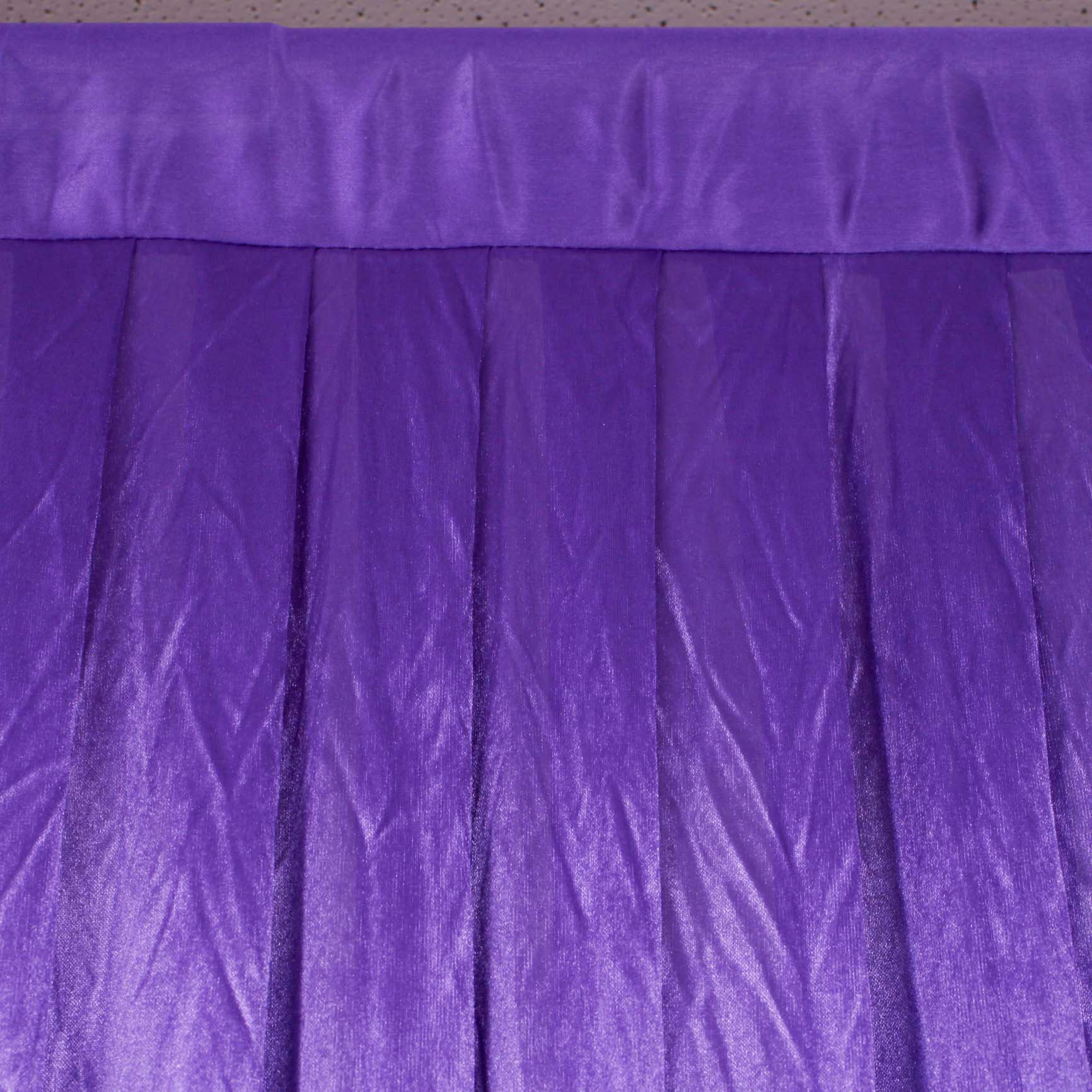 CLEARANCE Ice Silk Satin Backdrops - No Swag - Purple (3x3m) - Image 3