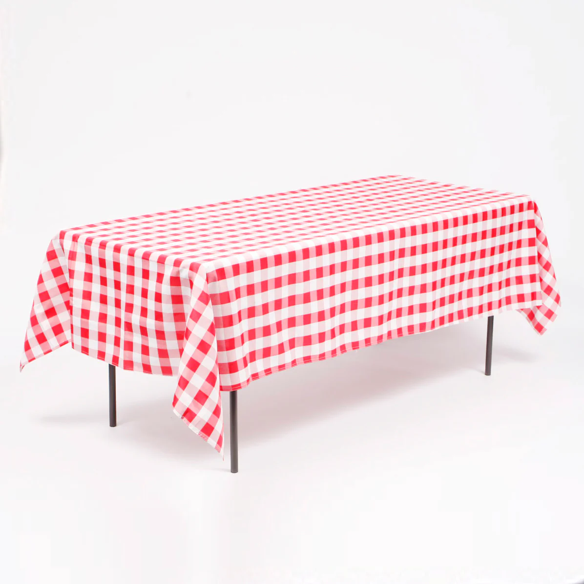 Checkered Rectangle Tablecloth - Red (153x259cm)
