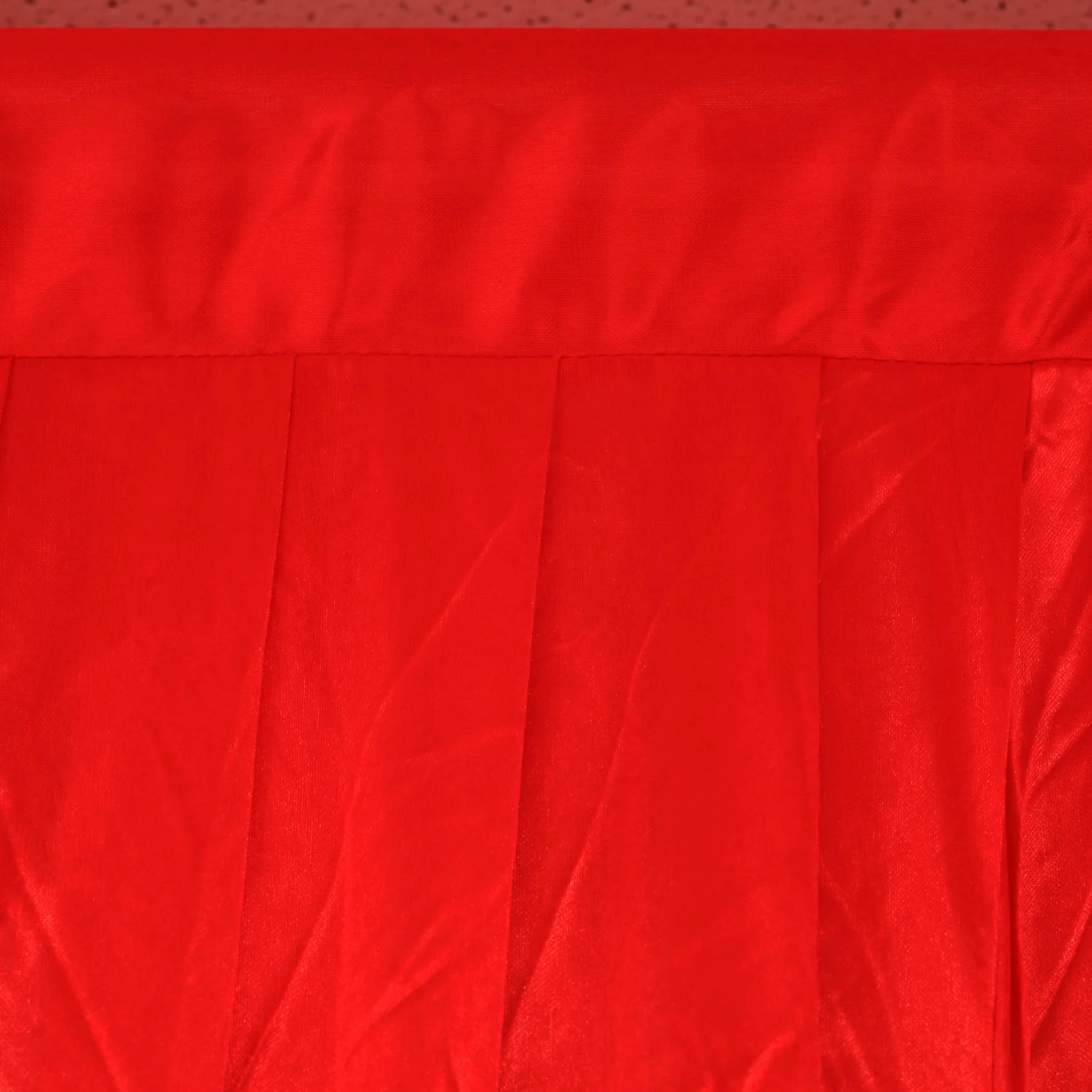 CLEARANCE Ice Silk Satin Backdrops - No Swag - Red (3x3m) - Image 2