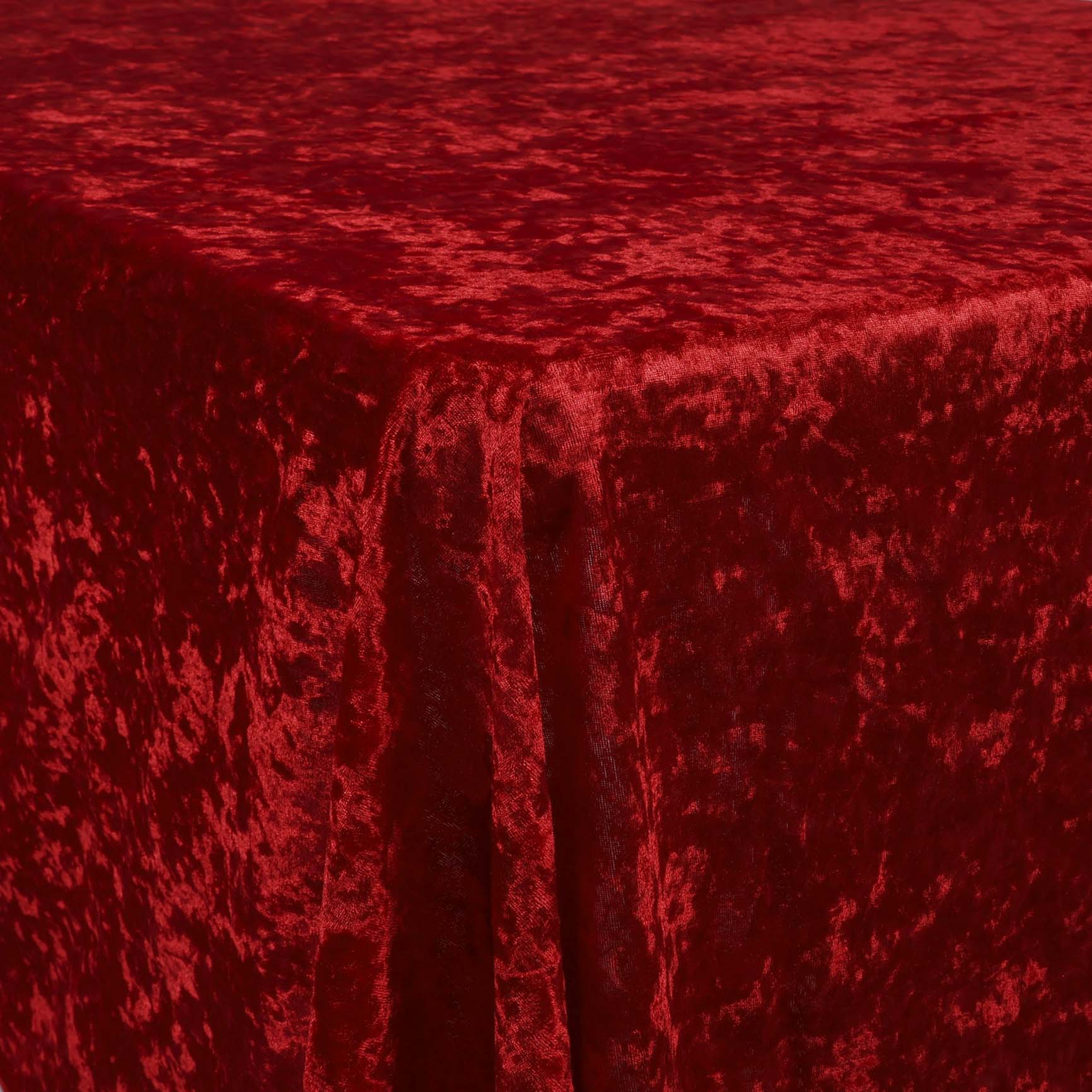 Velvet Rectangle Tablecloth - Red (153x259cm) - Image 2