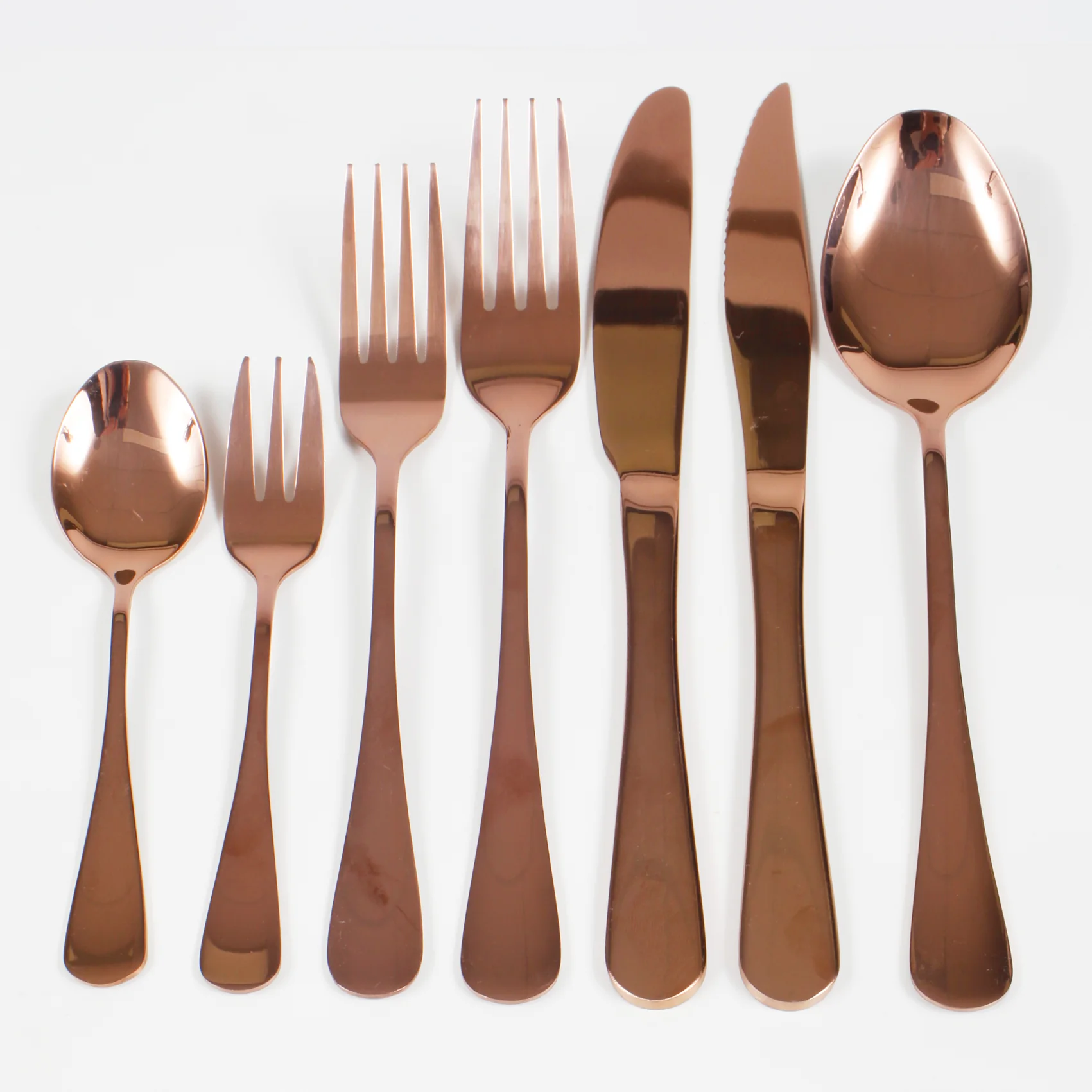 CLEARANCE Cutlery Set - Rose Gold (7pc)
