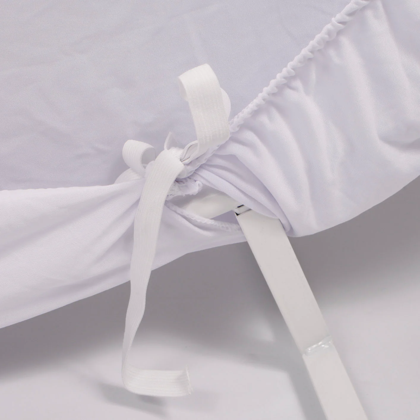 Round Lycra Frame Cover - White (2m) - Image 4