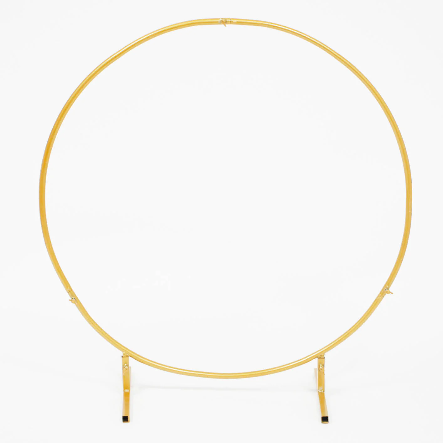 CLEARANCE Round Wedding Arch / Flower Stand Frame - Gold (1m) - Image 5