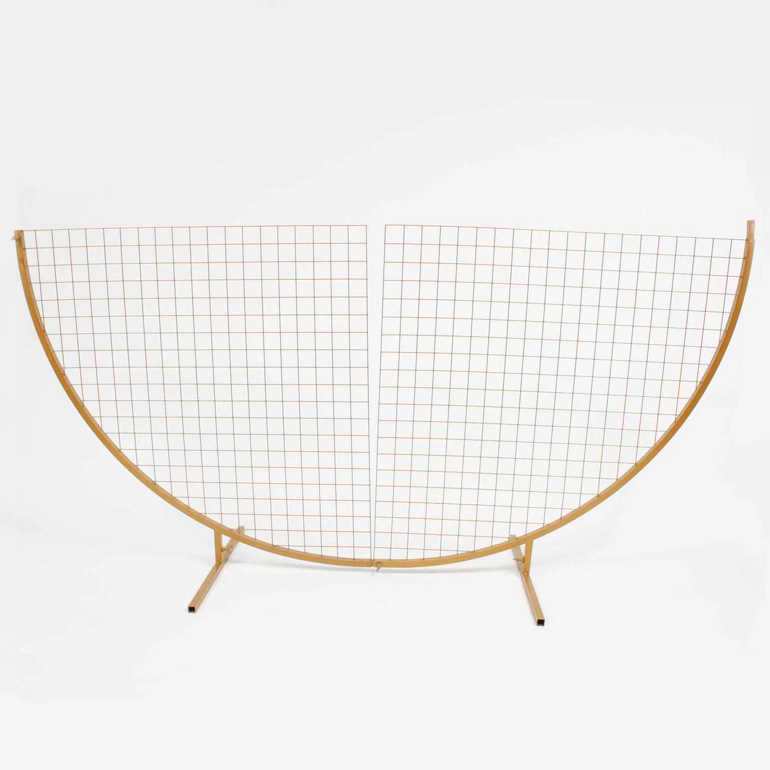 CLEARANCE Round Mesh Frame Stand / Balloon Arch  - Gold (2m - 4 Parts) - Image 7