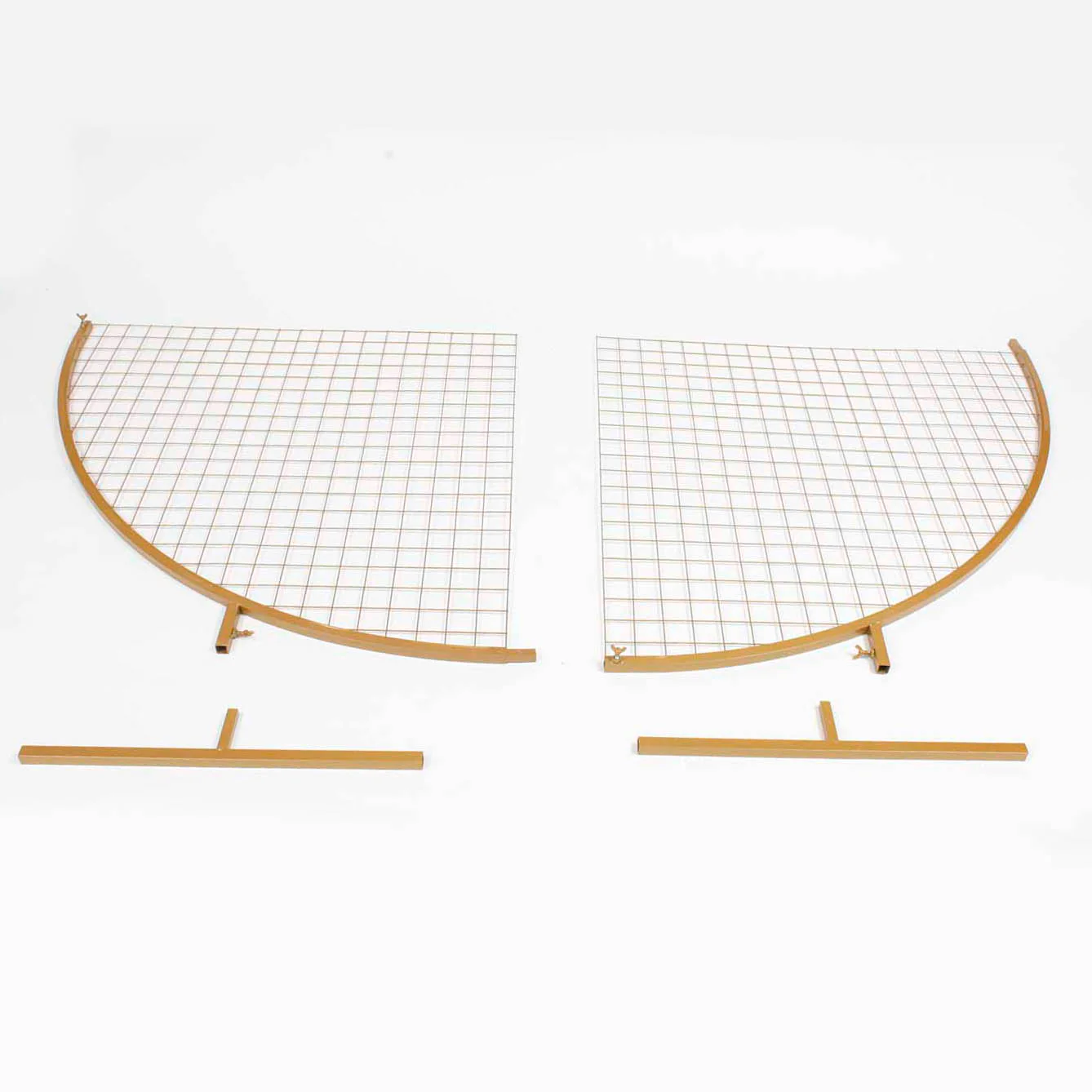 CLEARANCE Round Mesh Frame Stand / Balloon Arch  - Gold (2m - 4 Parts) - Image 9