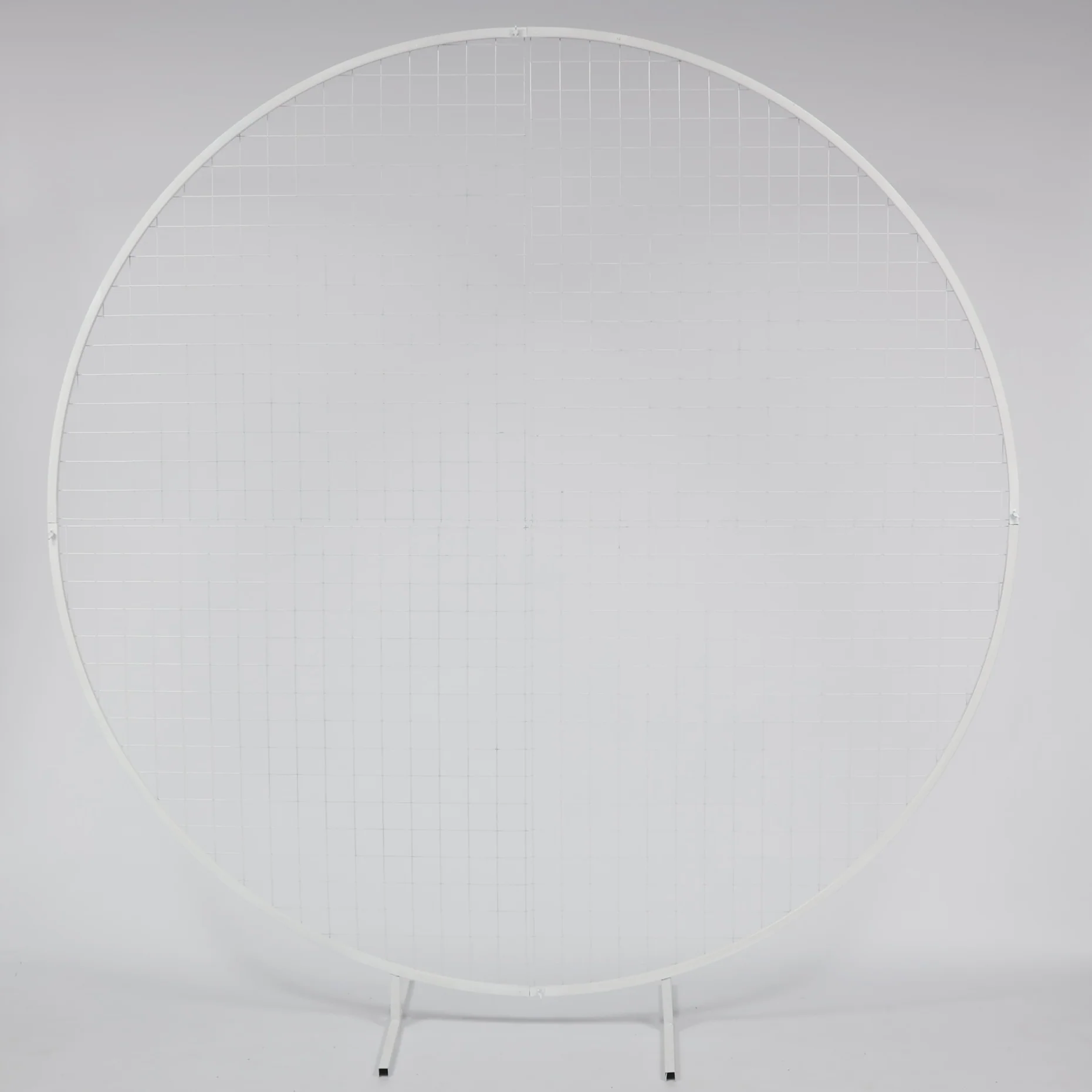 CLEARANCE Round Mesh Frame Stand / Balloon Arch  - White (2m - 4 Parts) - Image 3
