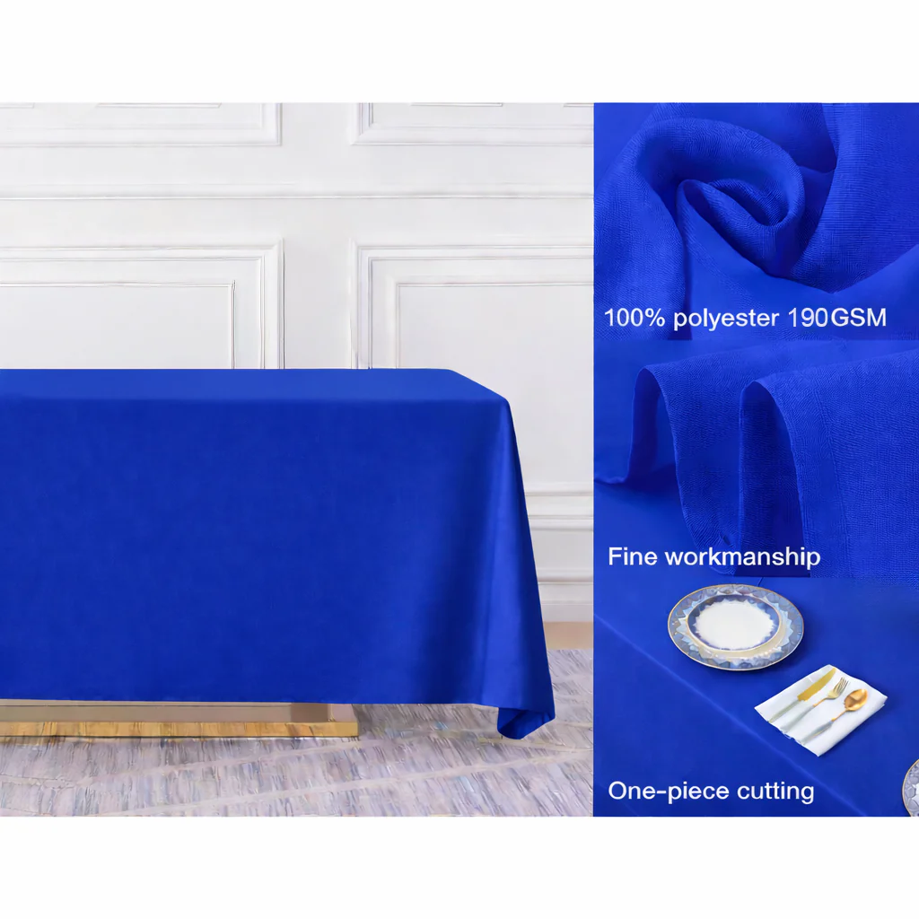 Rectangle Tablecloth - Royal Blue (153x259cm) - Image 2
