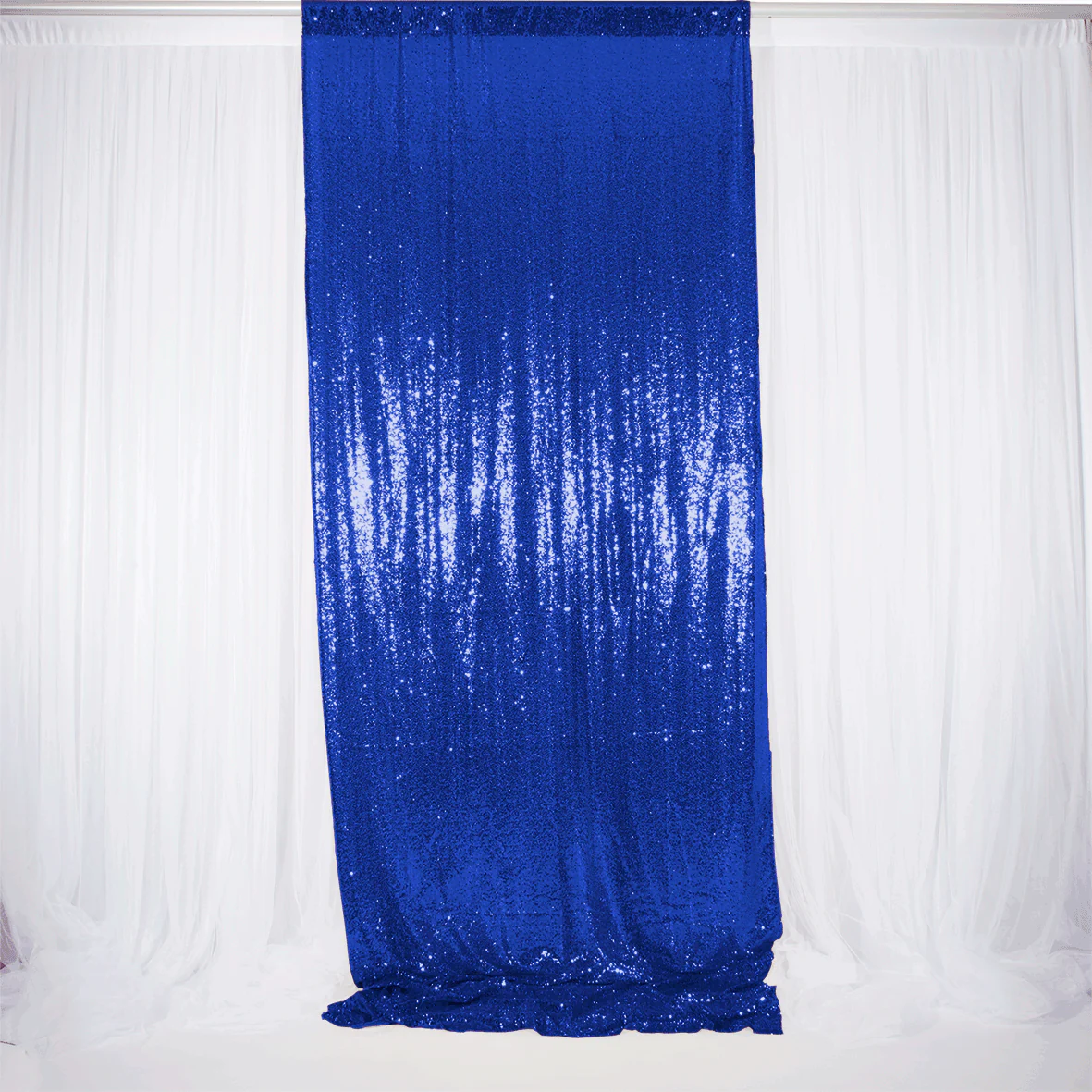 Sequin Backdrop Panel / Curtain - Royal Blue (1.25x3m)