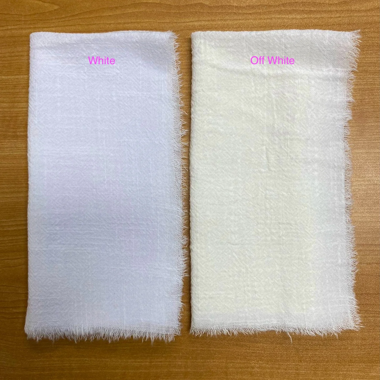 CLEARANCE Rustic Cotton Napkins - Off White (42x42cm) - Image 5