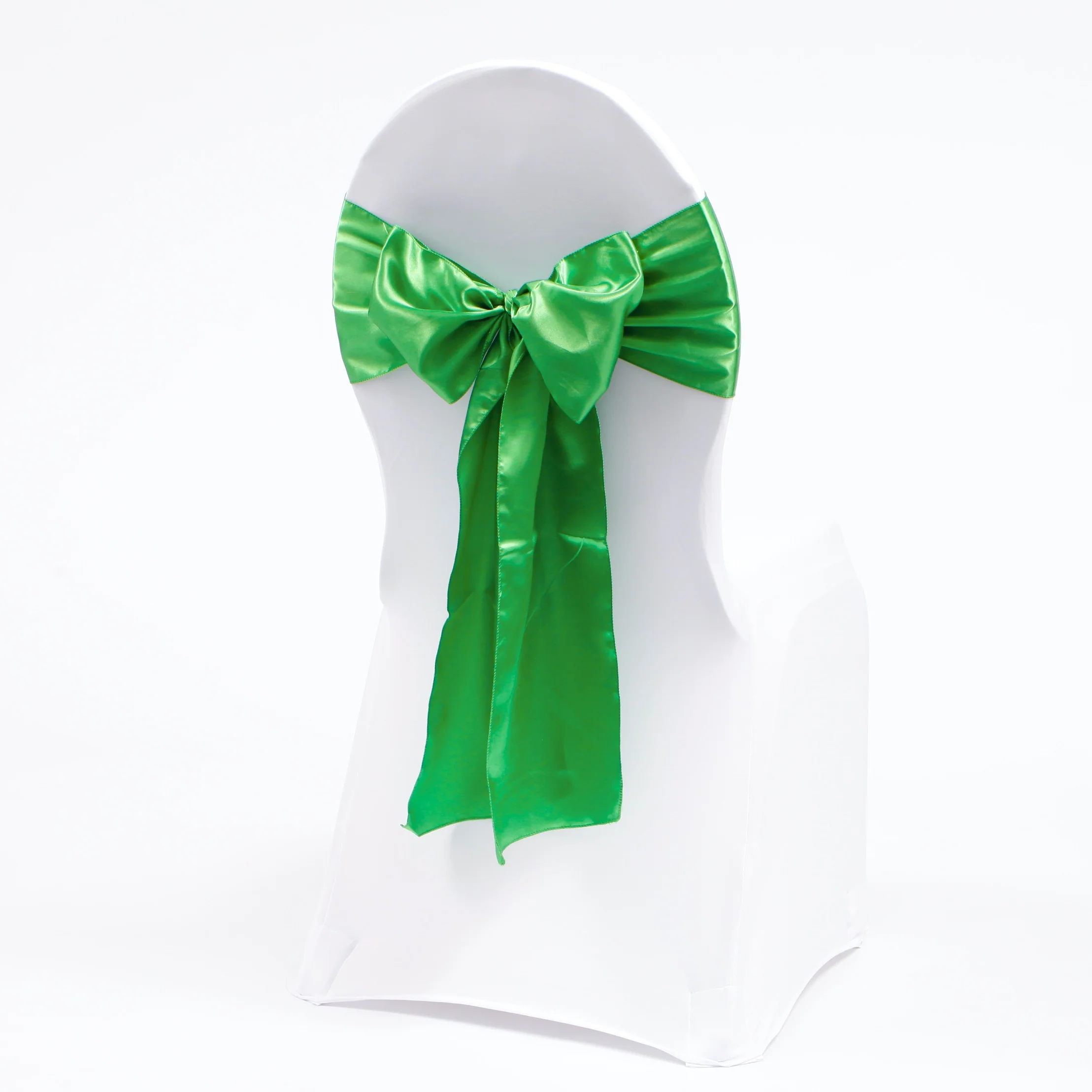 Satin Chair Sashes - Green - Image 2