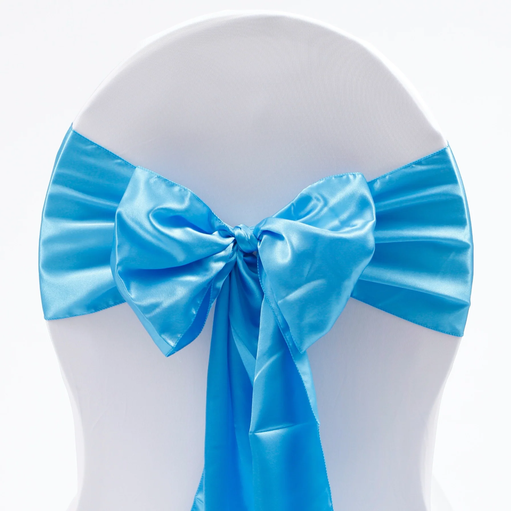 CLEARANCE Satin Chair Sashes - Electric Blue